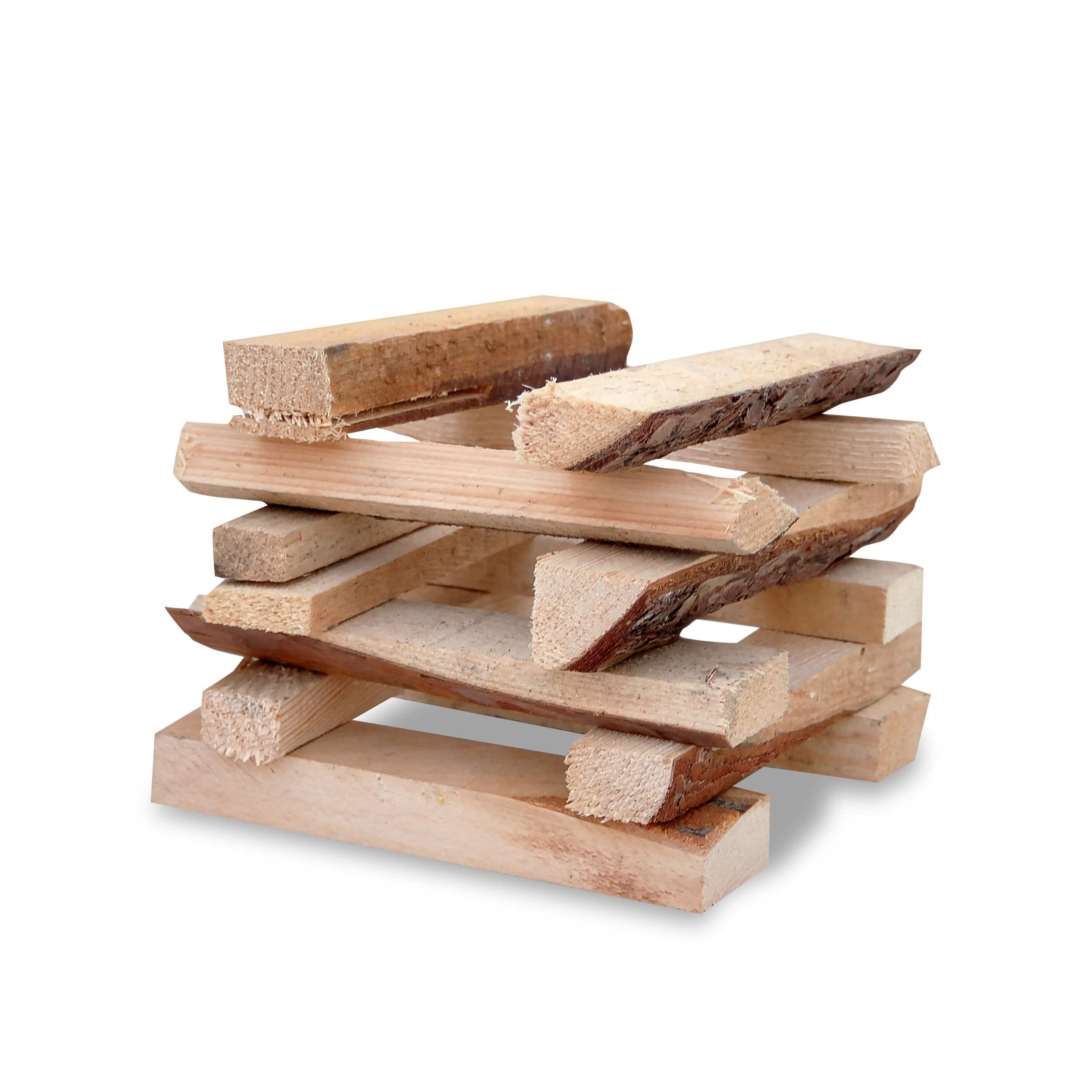 HEIZFUXX Kaminholz Anzündholz Blue Weichholz, 288 kg, (Palette, 96-St) – Bild 3 von 4
