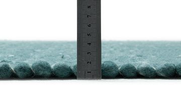 Wollteppich Alpen, THEKO, rechteckig, Höhe: 12 mm, handgewebter Wendeteppich, meliert, reine Wolle, Wohnzimmer