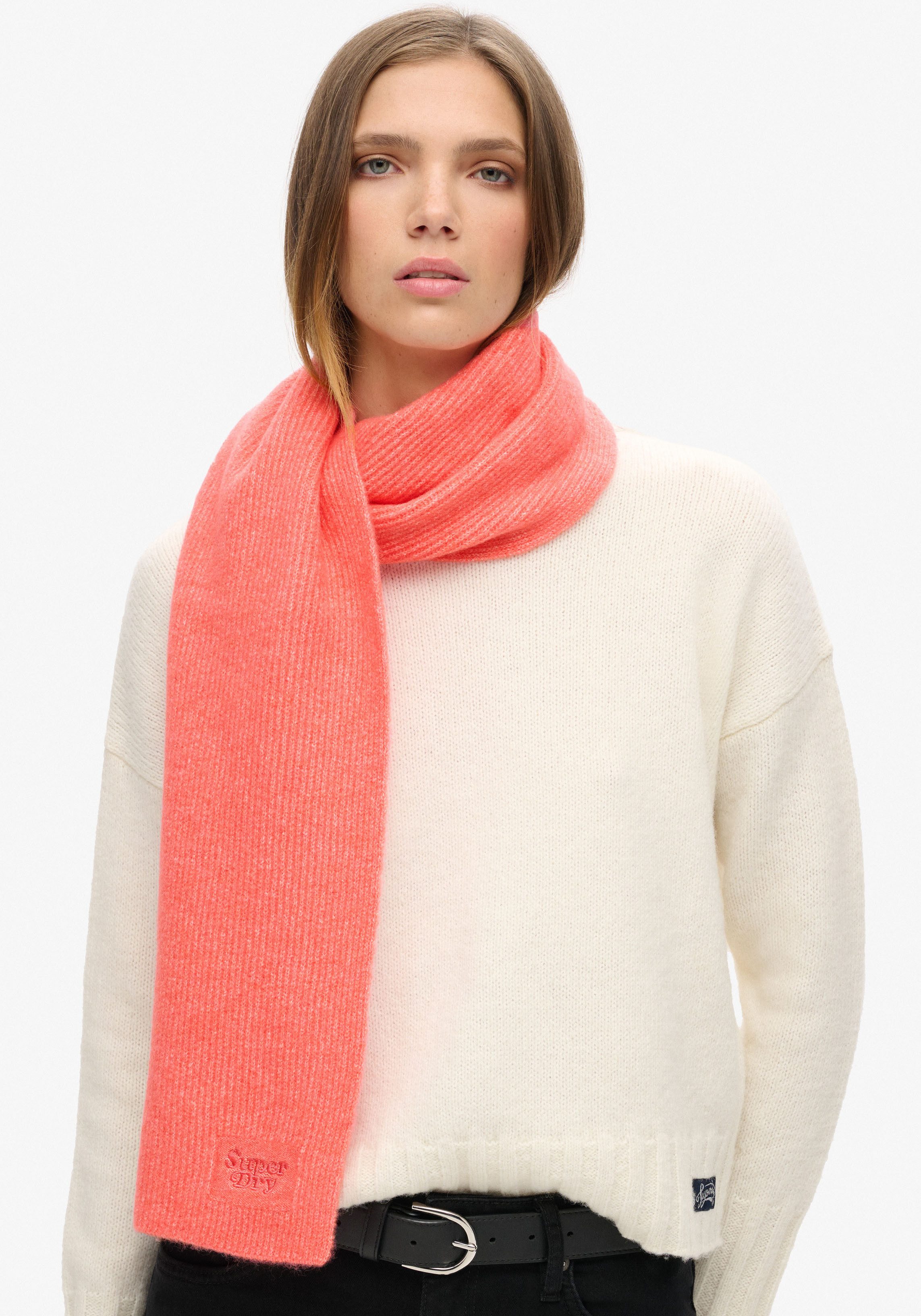 Superdry Strickschal SOFT RIB KNIT SCARF günstig online kaufen