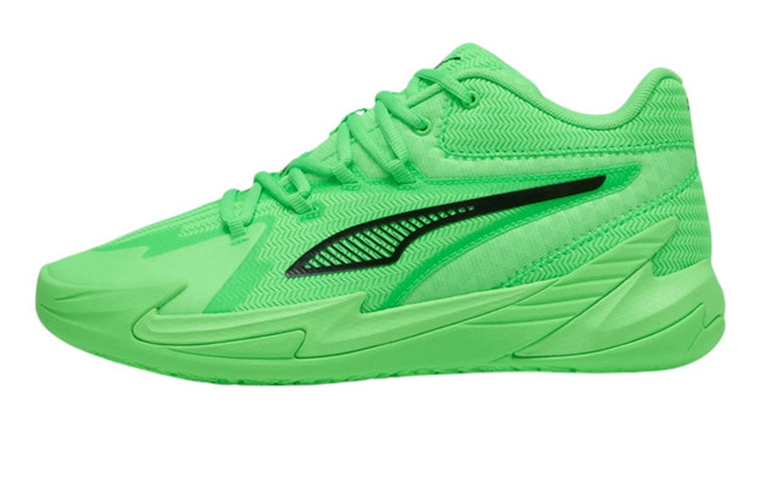 PUMA Hallen-Indoorschuhe Dagger (Basketball) grün Herren Badmintonschuh
