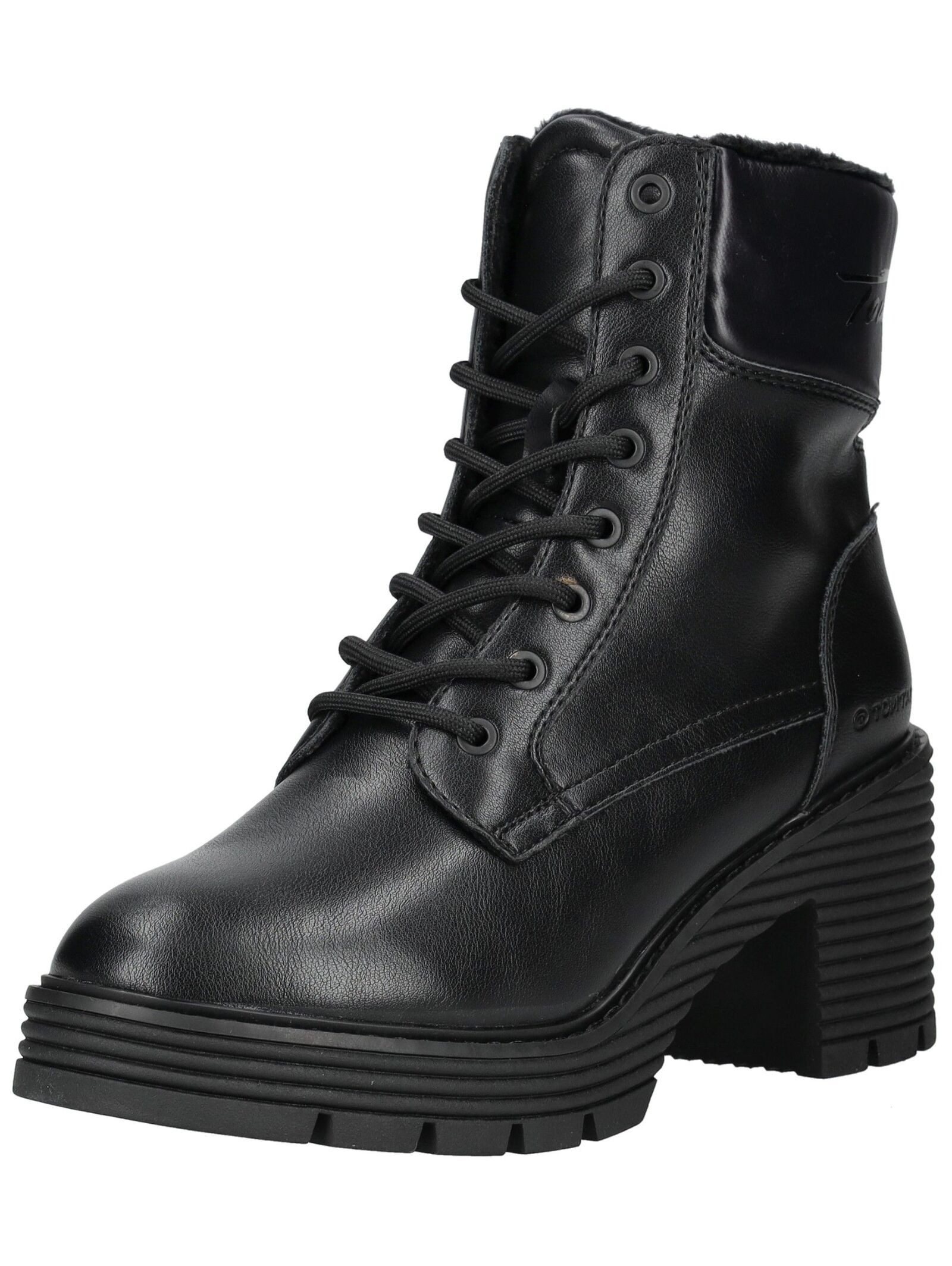 TOM TAILOR Tom Tailor Stiefelette Lederimitat/Textil Schnürstiefelette günstig online kaufen