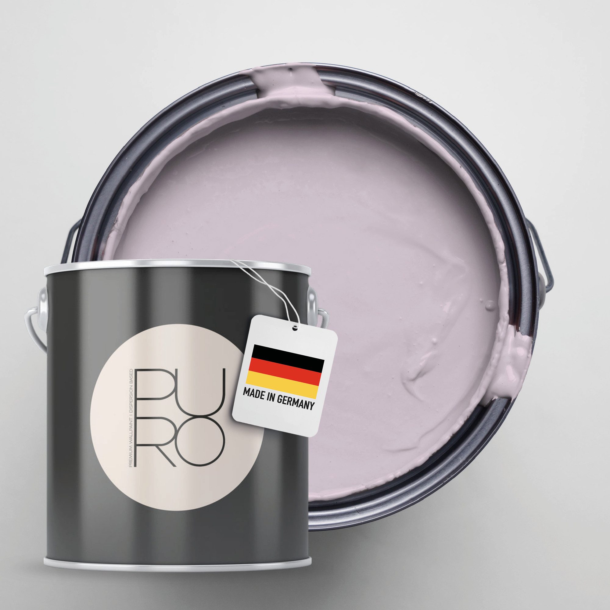 A.S. Création Wandfarbe Premium Innenwandfarbe PURO Tuchmatt simple mauve, ideal für Wohnzimmer, Schlafzimmer, Flur und Küche, Farbwelt Violett
