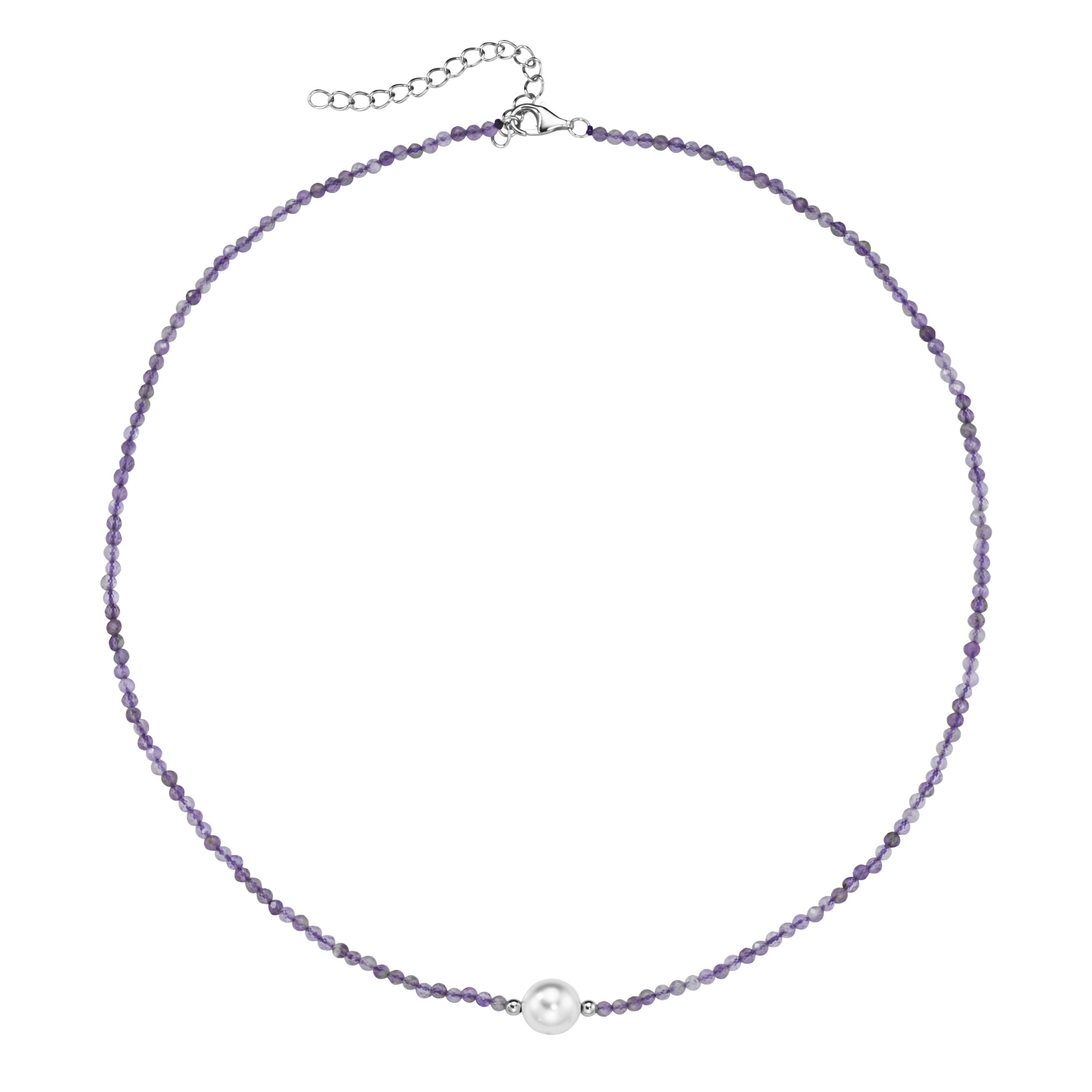 Smart Jewel Collier mit Edelstein-Kugeln + günstig online kaufen