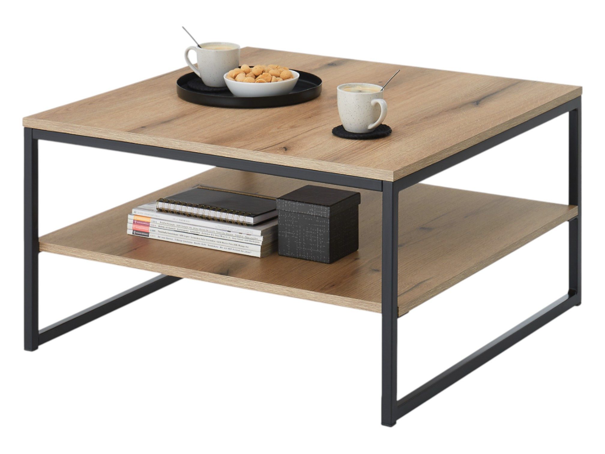 moebel-dich-auf Couchtisch KUBUS (in Evoke Eiche Dekor, quadratisch, Metall günstig online kaufen