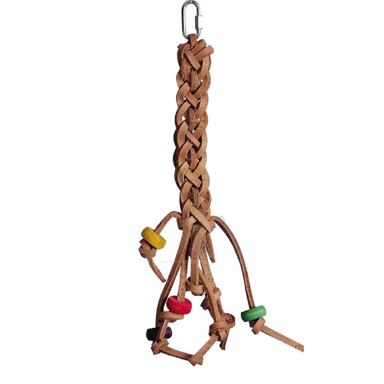 Vogelspielplatz Lederzopf Vogelspielzeug ca. 37 cm