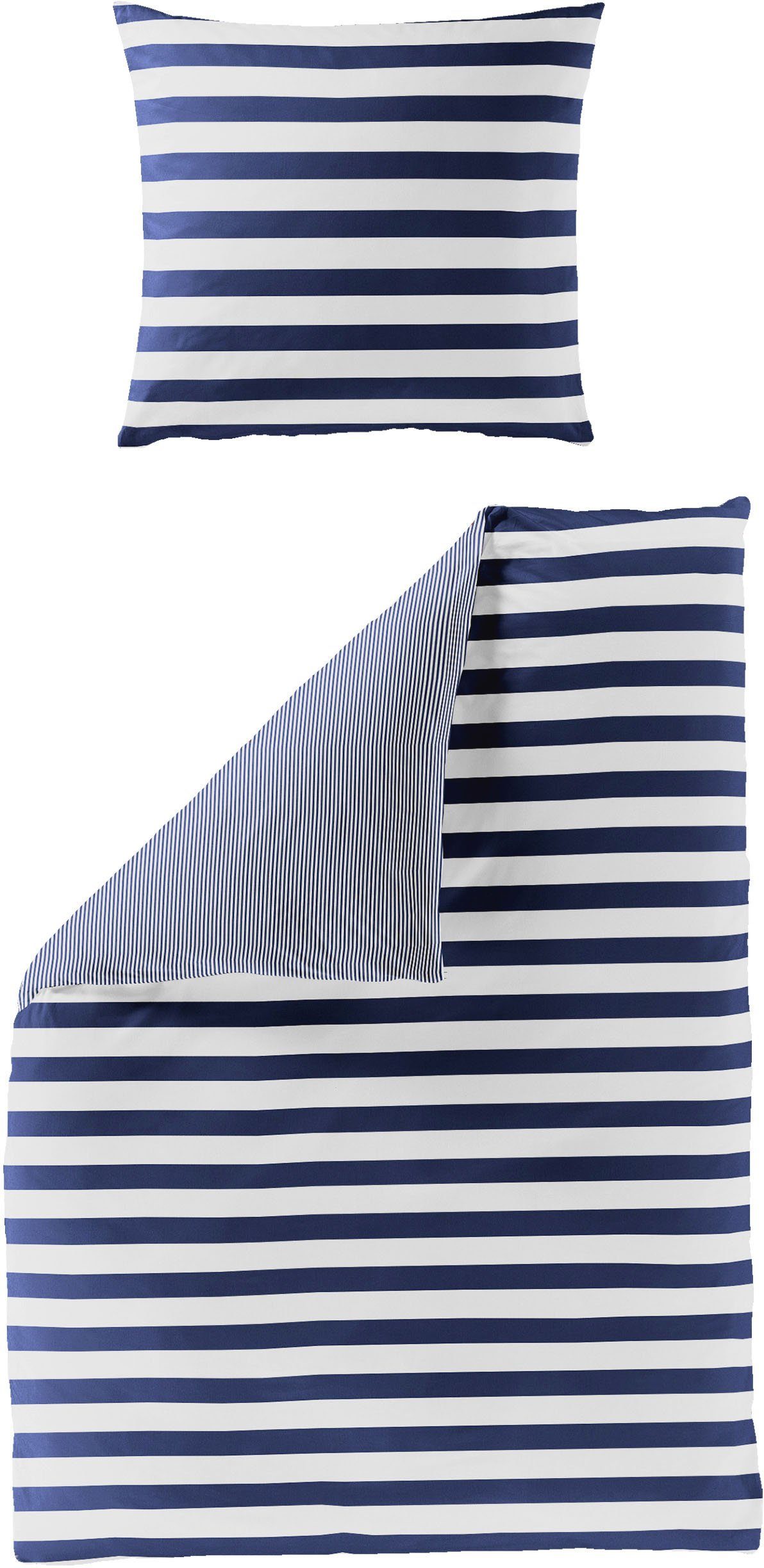 BIERBAUM Bettwäsche Modern Stripes, Mako-Satin, 2 günstig online kaufen