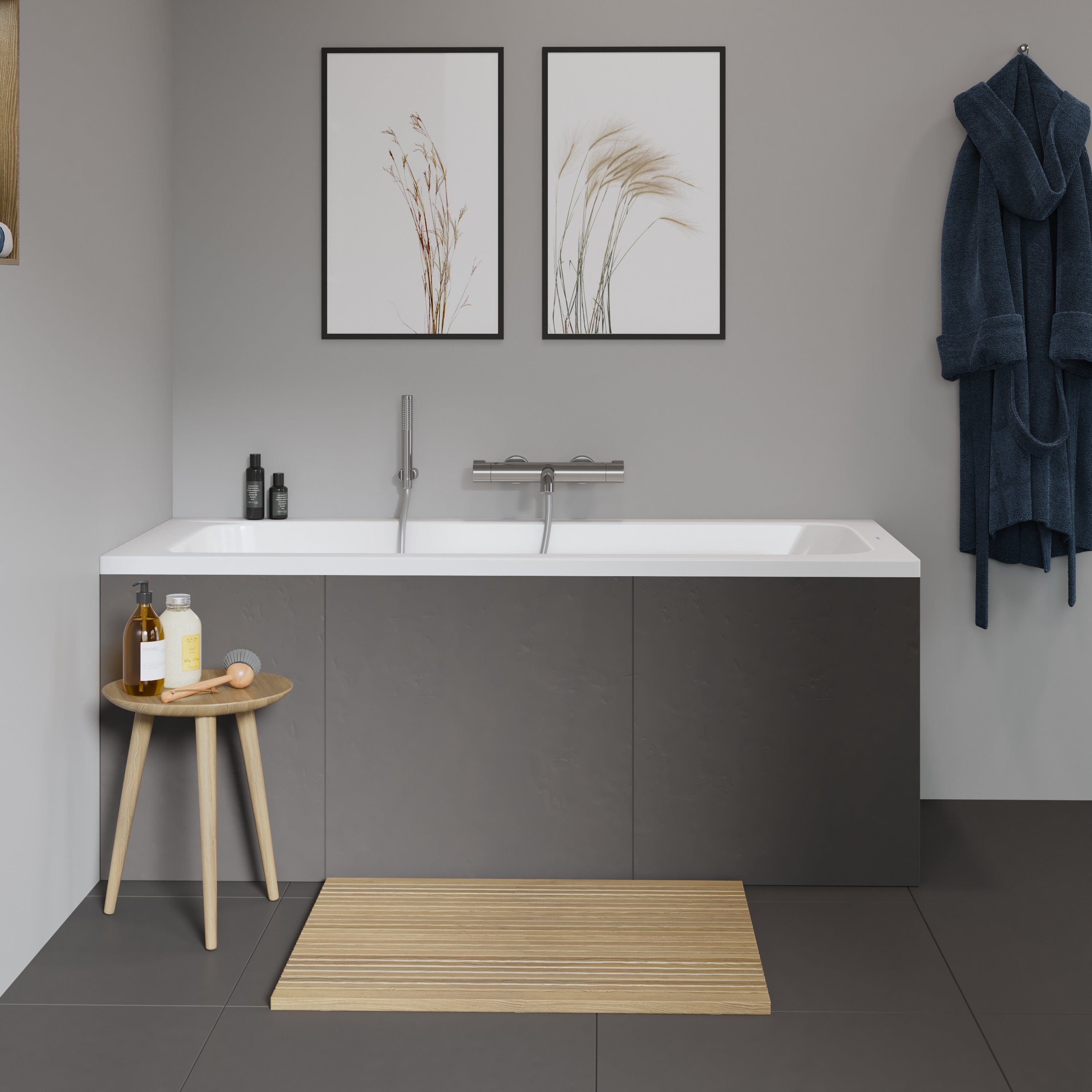 Thumbnail - Duravit Badewanne D-Code 1600 x 700 mm Weiß Wanne mit Rückenschräge