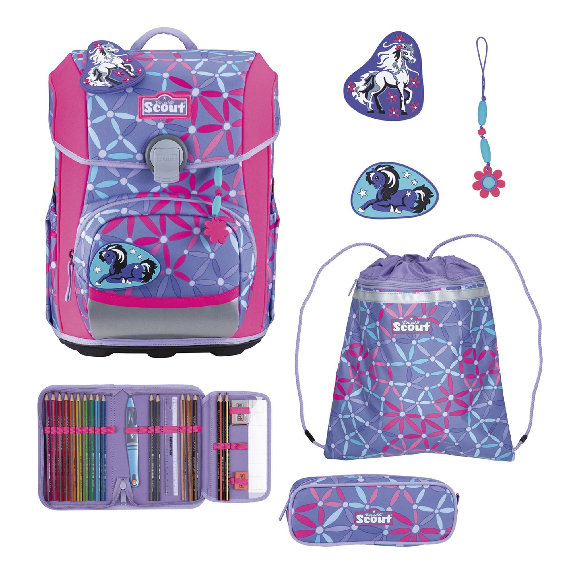 Scout Schulranzen Neo (4-tlg), Polyester