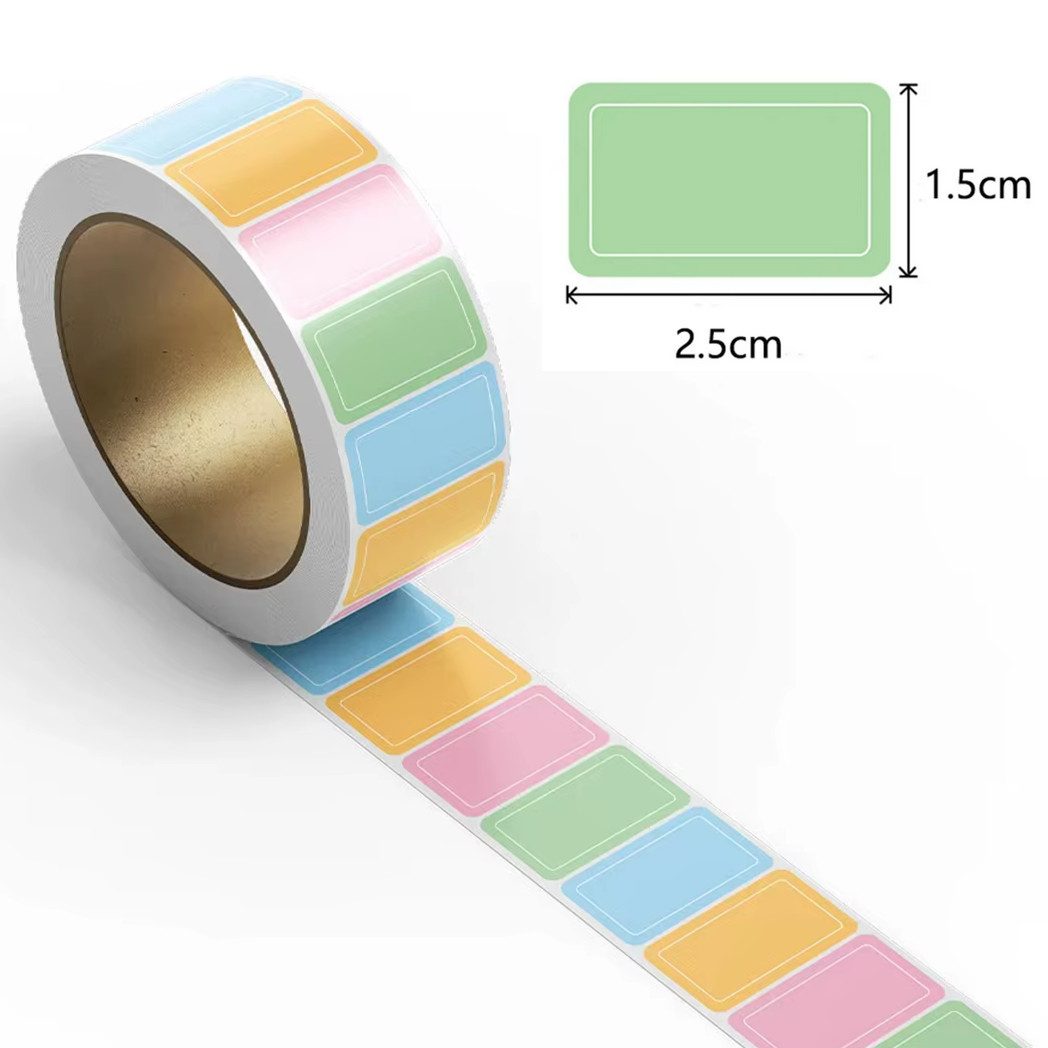 Ware aus aller Welt Aufkleber 800 bunte Aufkleber 4 Farben ideal zum Markieren Ordnen Organisieren, (800tlg)