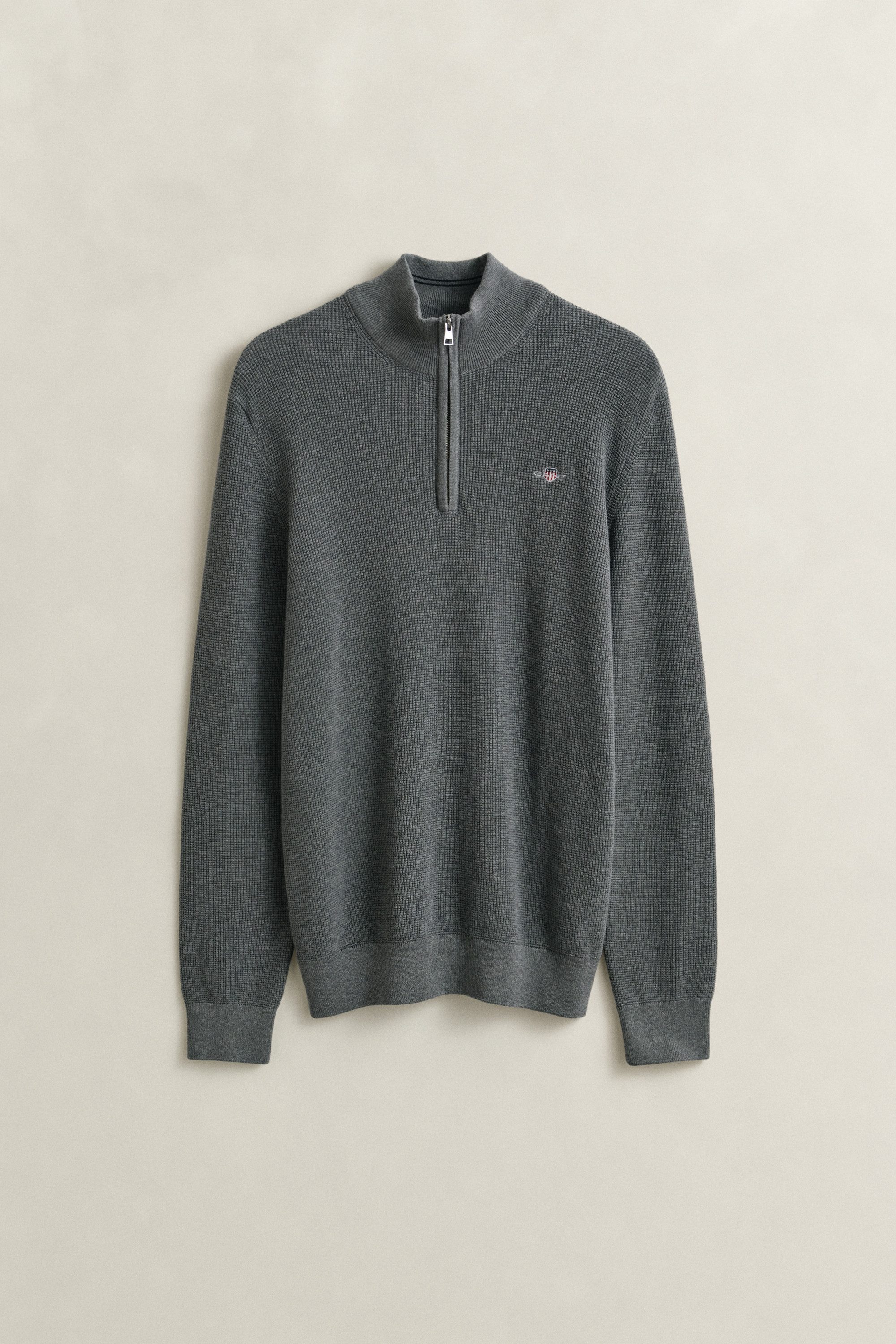 Troyer MICRO TEXTURED COTTON HALF ZIP