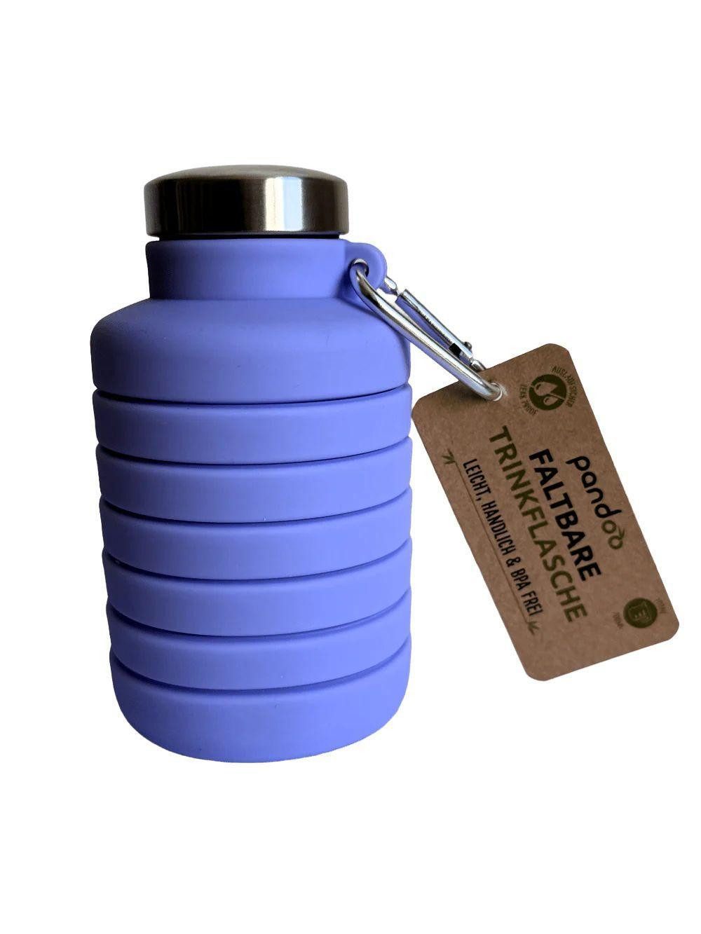 pandoo Trinkflasche Faltbare Silikon Trinkflasche