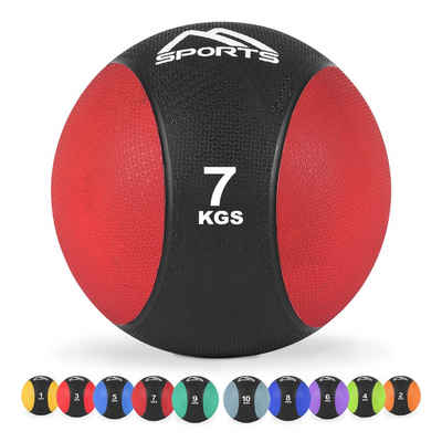 MSports® Medizinball Medizinball 1 – 10 kg – inkl. Übungsposter