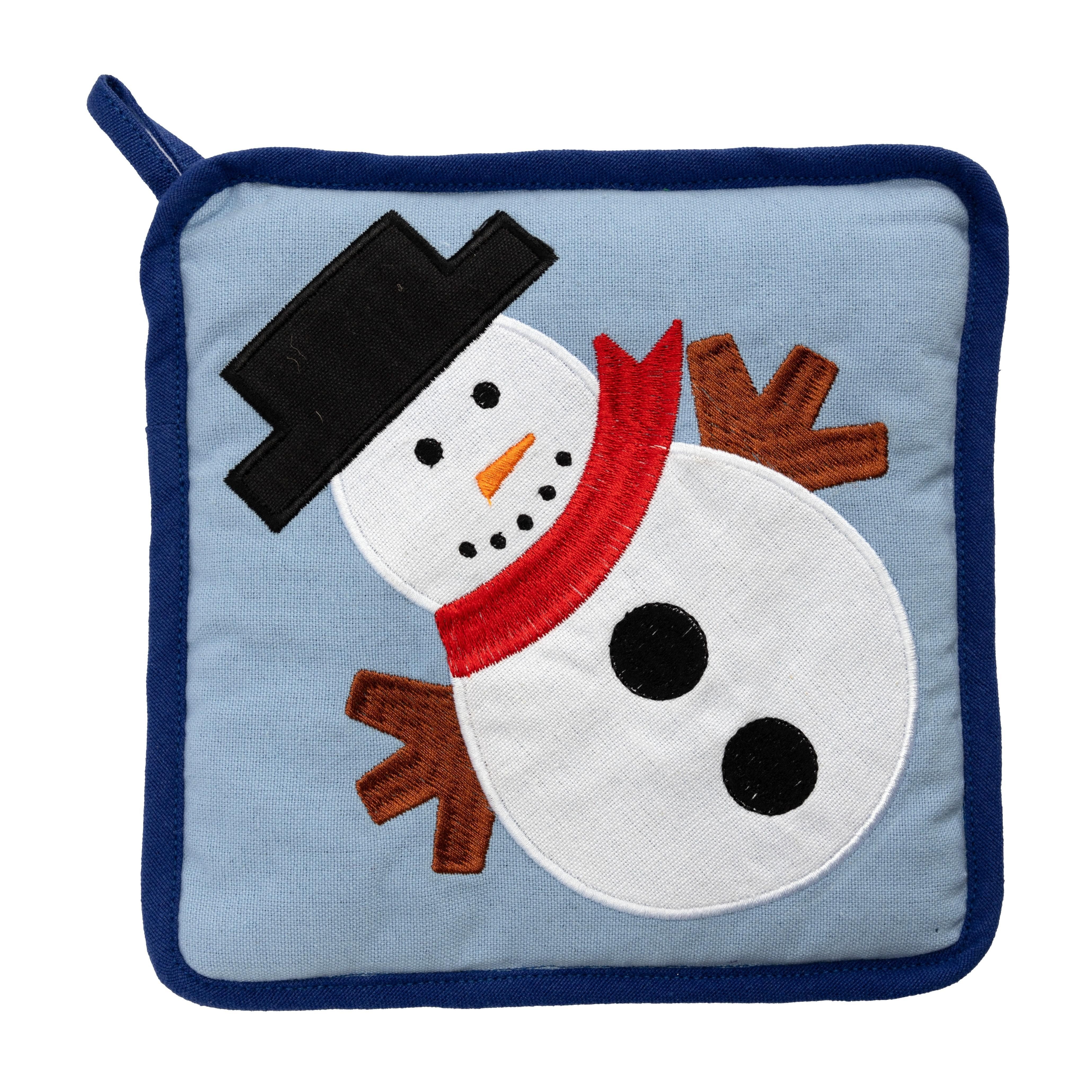 El Puente Topflappen Topflappen "Schneemann", Handmade, Handmade