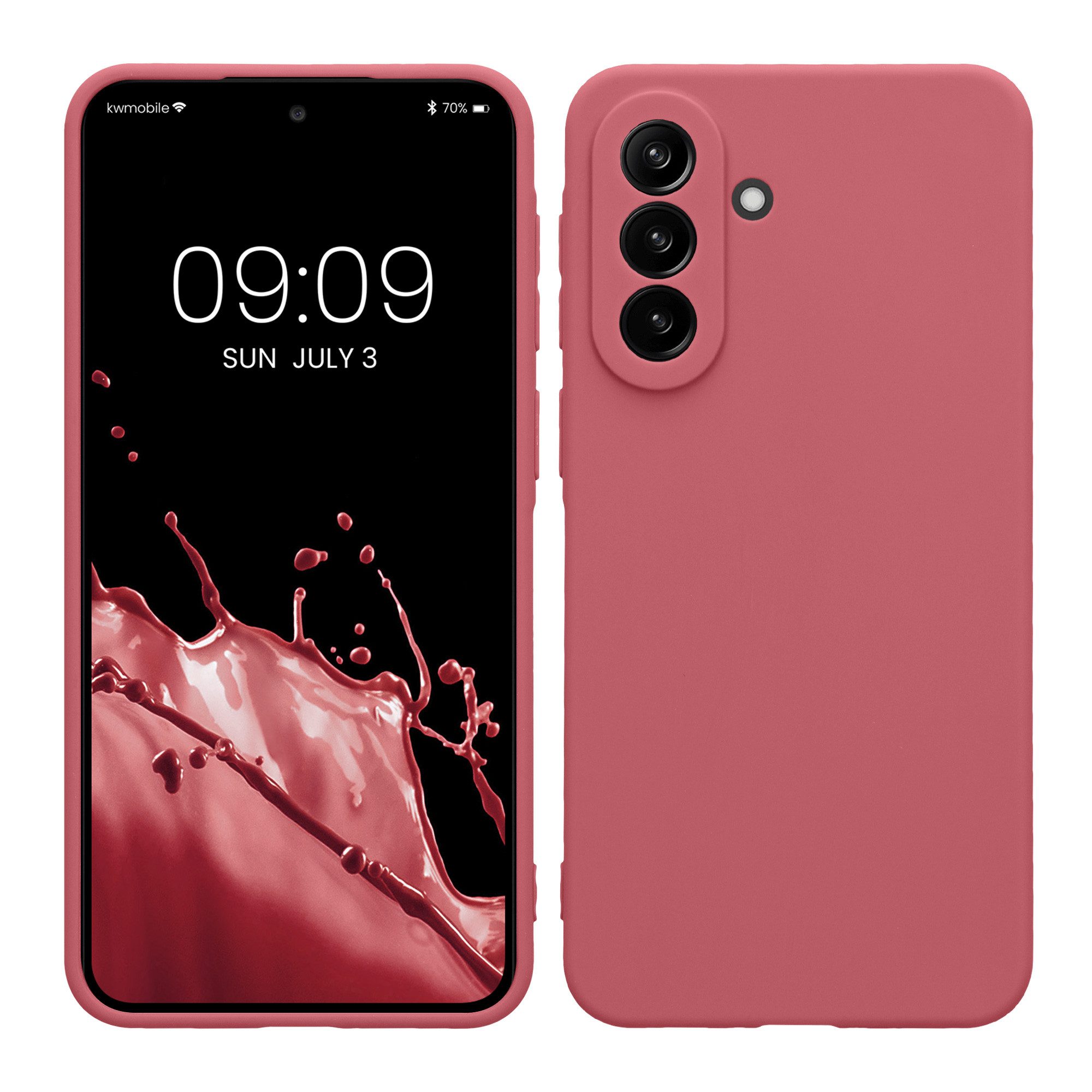 kwmobile Smartphone-Hülle Handyhülle für Samsung Galaxy A37 5G Hülle, Weiches Handy Silikon Case - Schutzhülle Cover