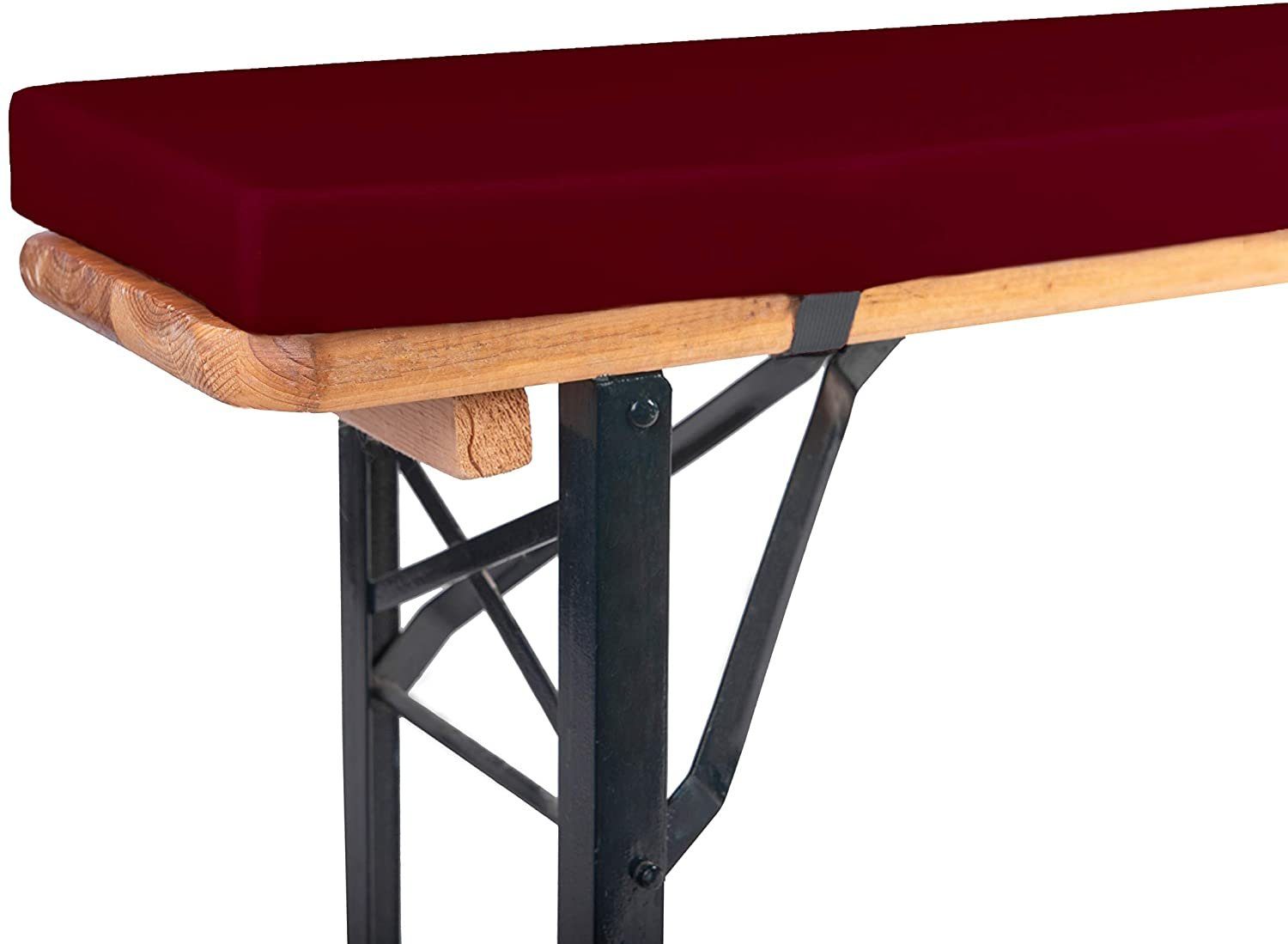 TexDeko Bankauflage mit Reißverschluss und Polsterung zum selber Aufziehen, (1 St), 220x25x2cm/4cm, Top Qualität