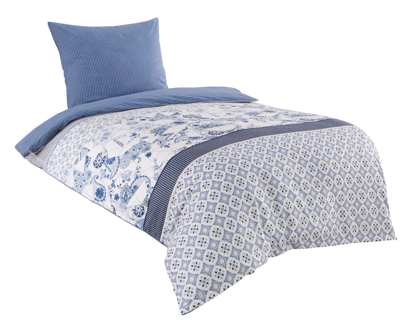 Visaggio Bettwäsche 100% Baumwolle Bettbezug Set in 6 Größen, Renforcé, 4 t günstig online kaufen