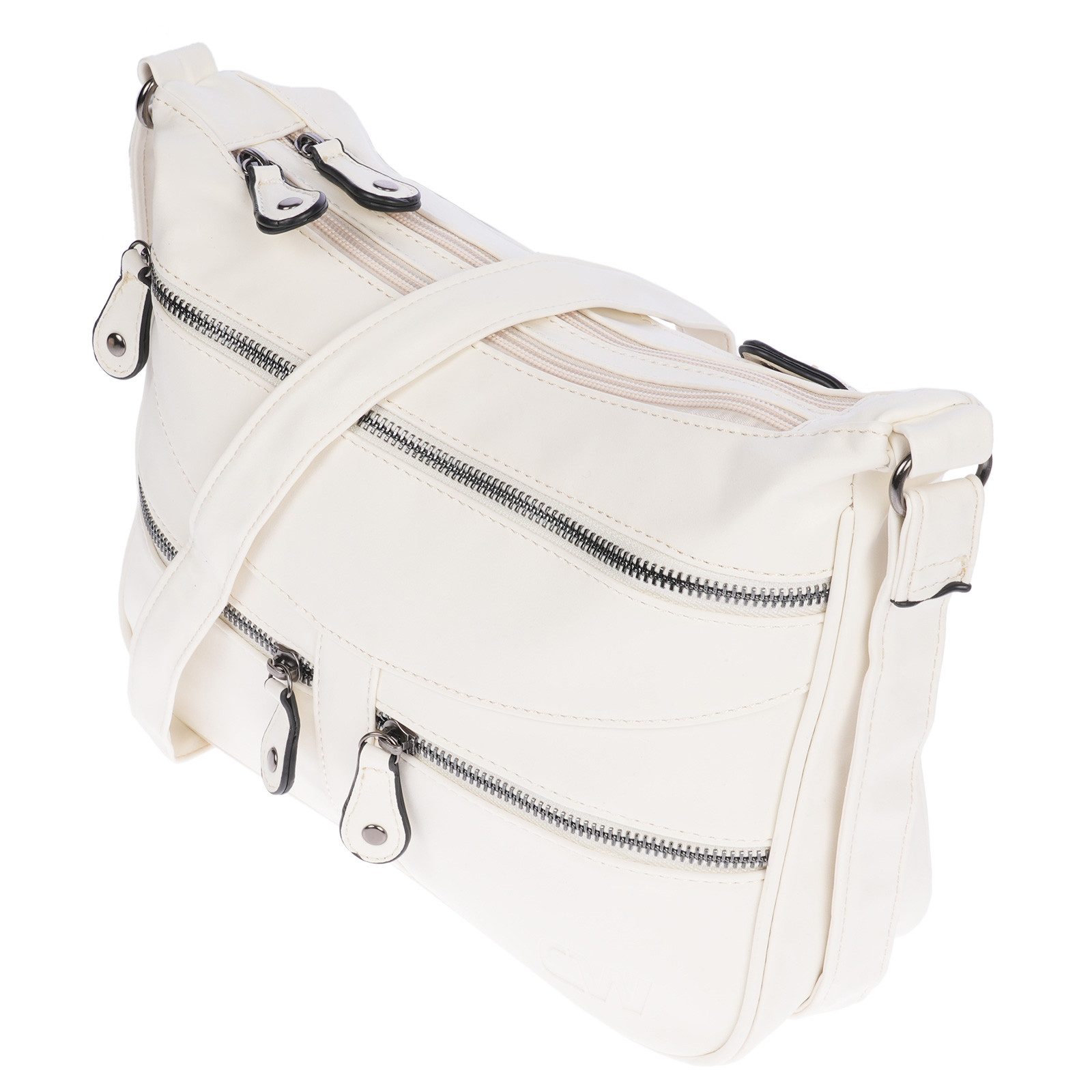 Christian Wippermann Umhängetasche Damen Tasche Schultertasche Umhängetasche Crossover (einzeln), Bag Leder Optik Handtasche