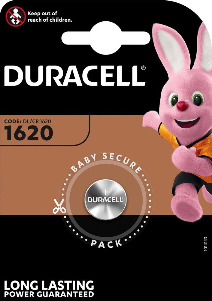 Duracell 1 Duracell CR 1620 / DL 1620 Lithium Knopfzelle Batterie Blister Knopfzelle
