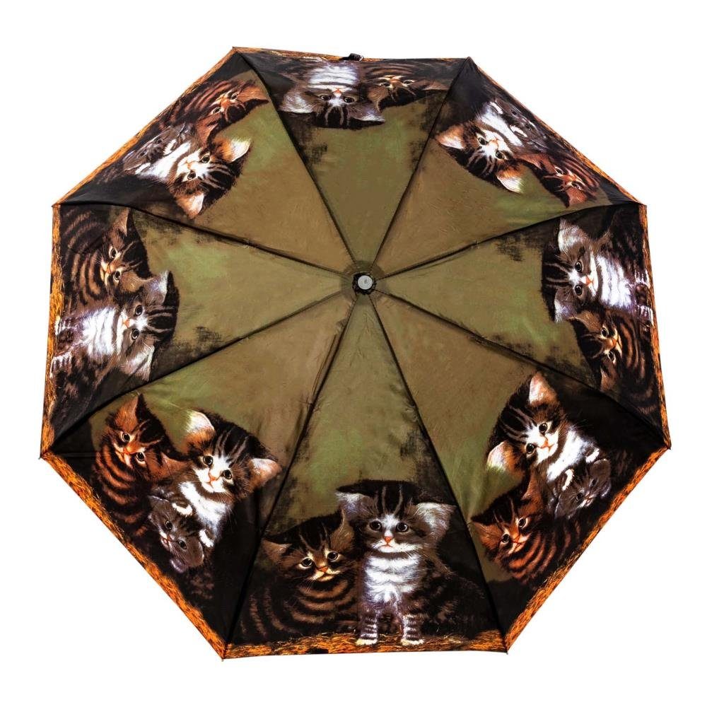 Luckyweather not just any other day Taschenregenschirm Regenschirm Motiv FOUR KITTENS Taschenschirm