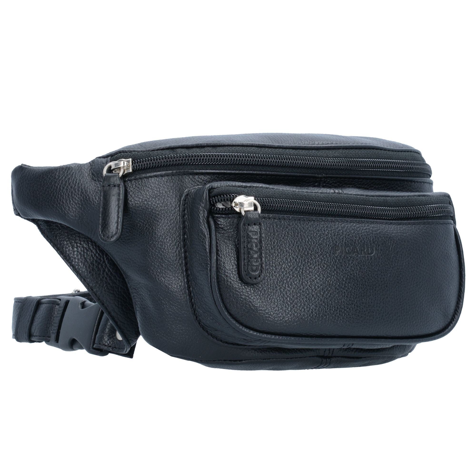 Leder Gürteltasche Hitec, schwarz Picard