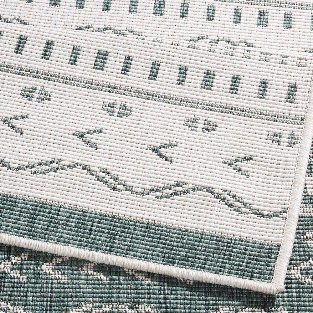 NORTHRUGS In-Outdoor Teppich Granado 120x170cm - Sisal-Look, Wetterfest, Beige/braun