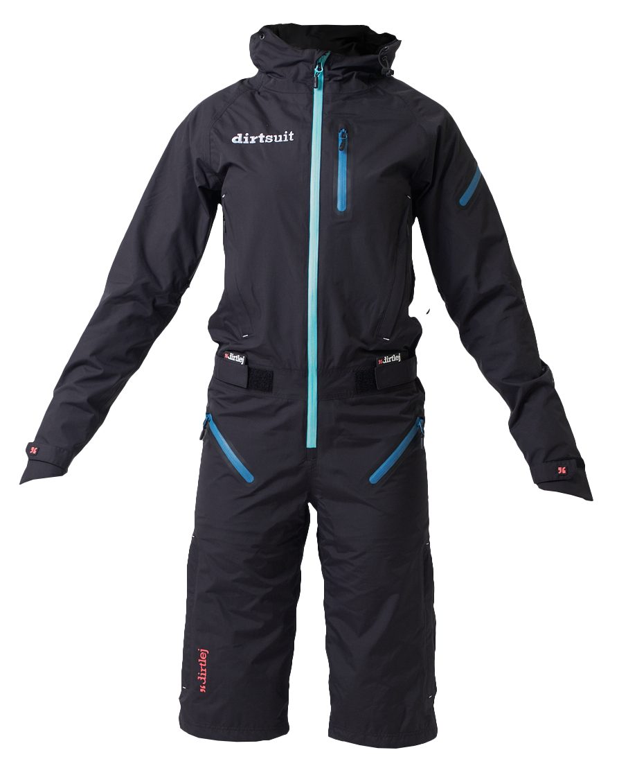 Dirtlej Regenoverall dirtsuit pro edition ladies black/mint kurze Hose