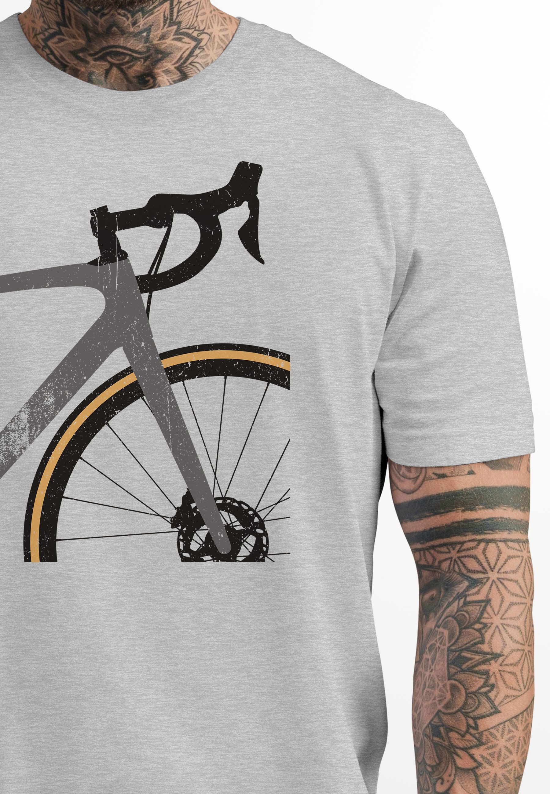 Neverless Print-Shirt Herren T-Shirt Fahrrad Bike Radfahrer Sommer Outdoor günstig online kaufen