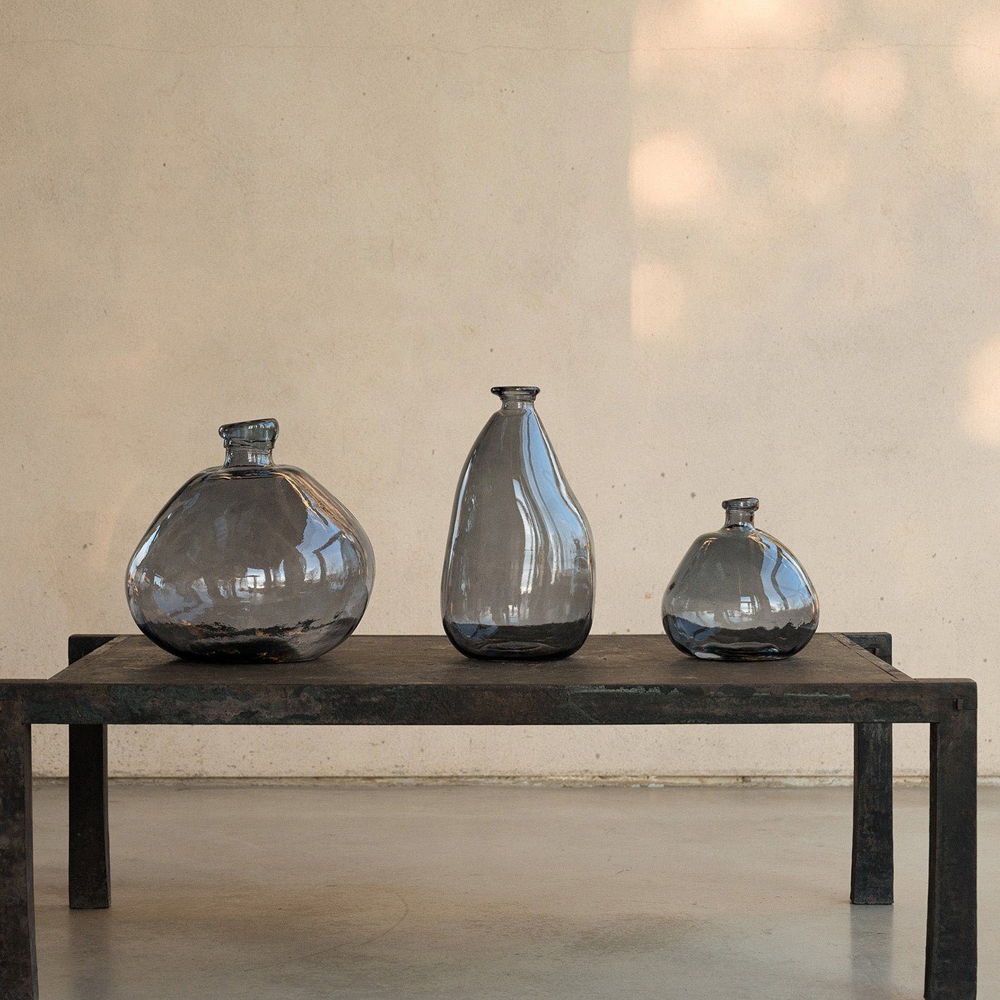 Tischvase Altglas, the grau up % "Leandro", 100 Vase way