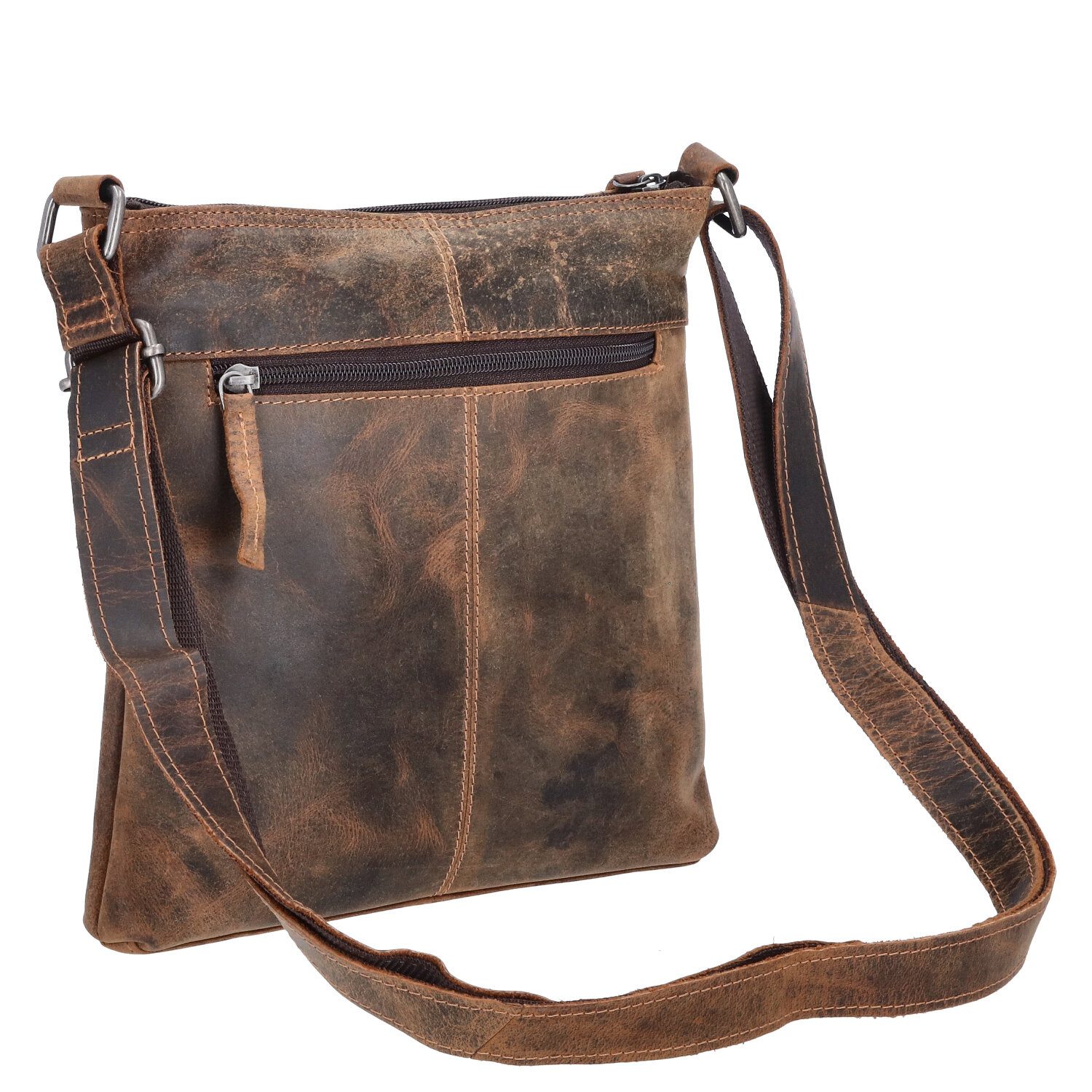 The Skandinavian Brand Umhängetasche The Skandinavian Brand Leder Umhängetasche Hunter tan (1-tlg)