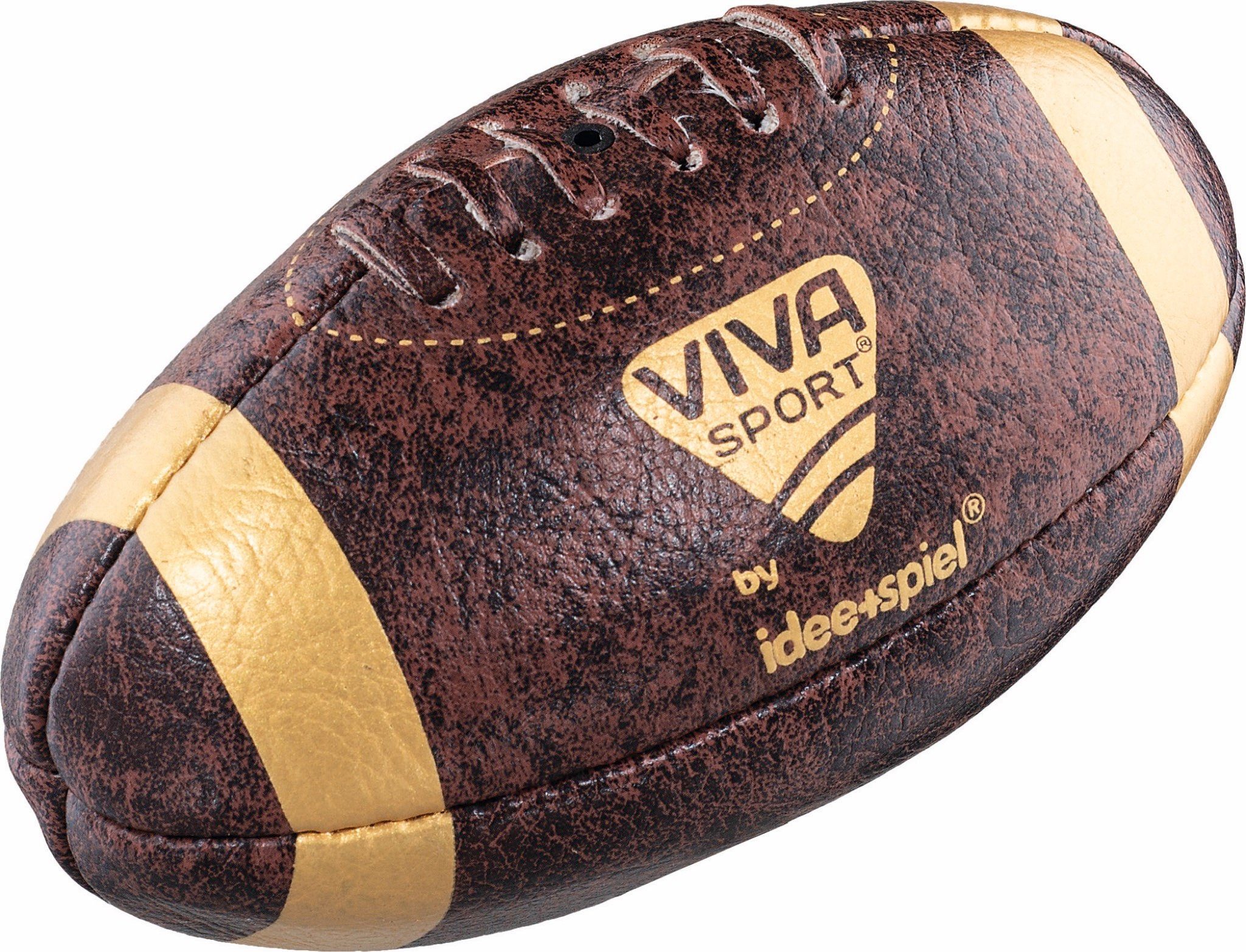 Spielball Mini-Football VIVA-SPORT Ball braun Football RETRO Idee+Spiel