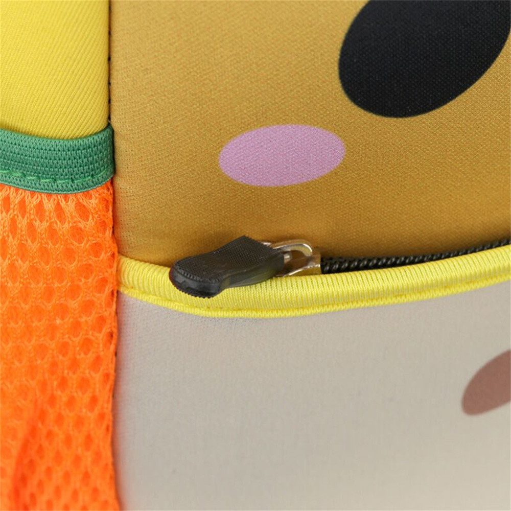 Puckator Kinderrucksack Dinosaurier Giraffe Marienkäfer Hai (mit Reißverschluss, 1-tlg., Rucksack), für Picknick Schule Kindergarten