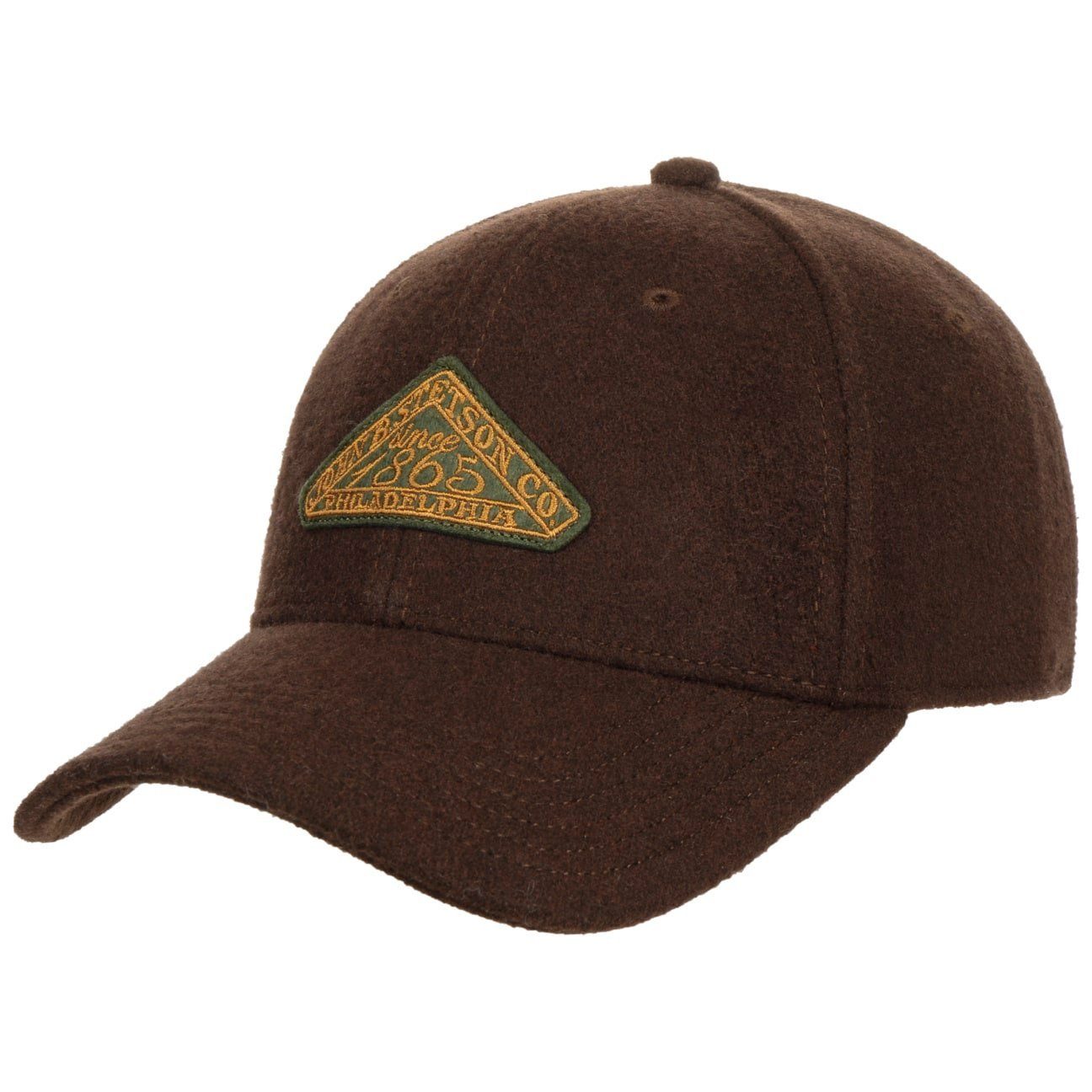 Stetson Baseball Cap (1-St) Basecap Metallschnalle dunkelbraun