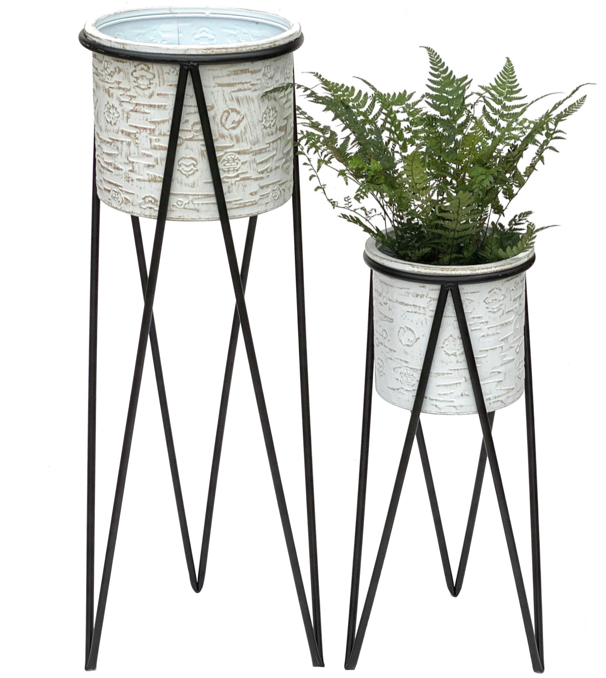DanDiBo Blumenhocker Blumenständer Metall Weiß Schwarz günstig online kaufen
