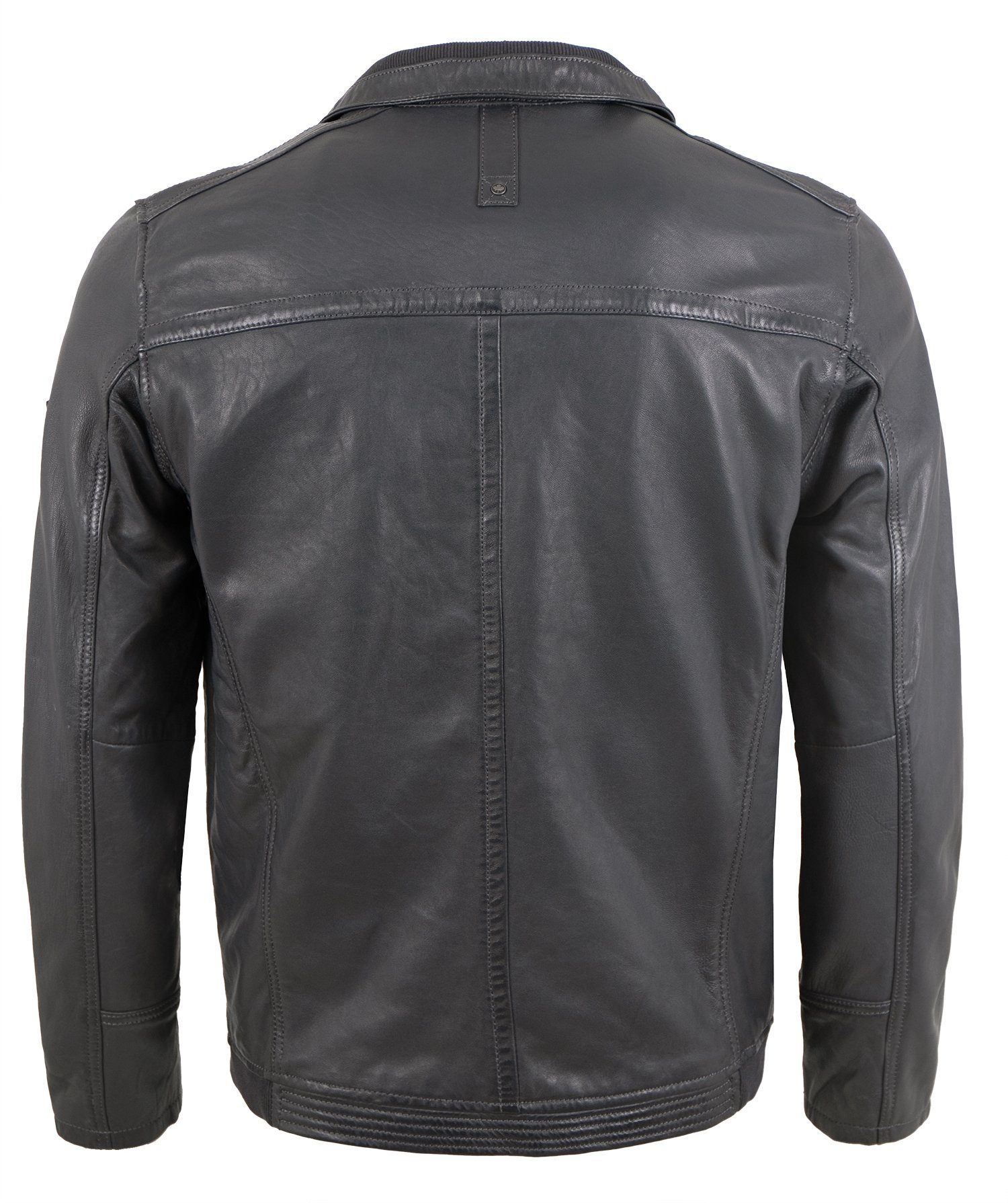 Redpoint Lederjacke Benjamin Redpoint - Herren Lederjacke Lammnappa anthra