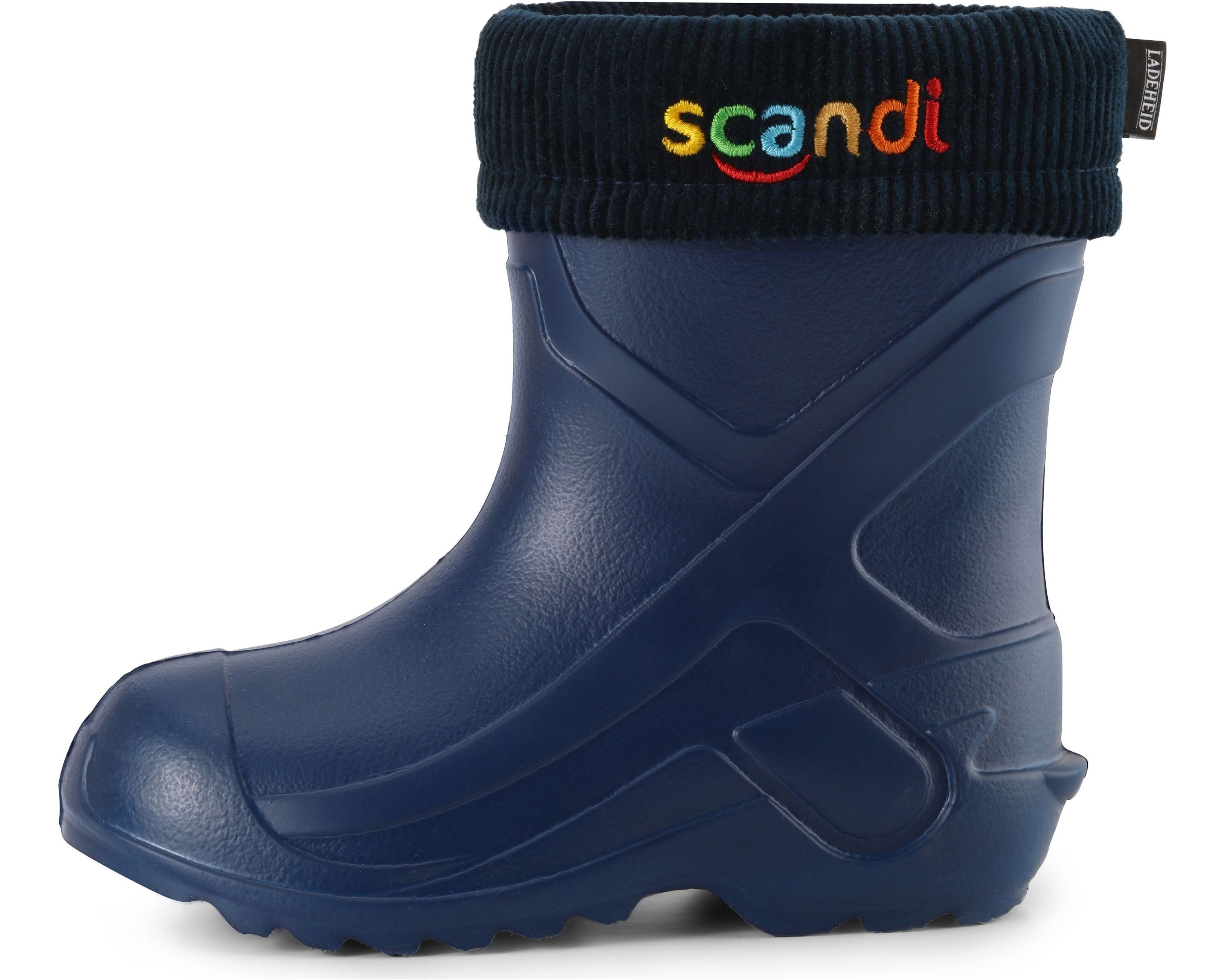 Kinder LA-763 EVA Ladeheid Gummistiefel gefüttert Thermo Gummistiefel Blau295c/Marineblau federleichte