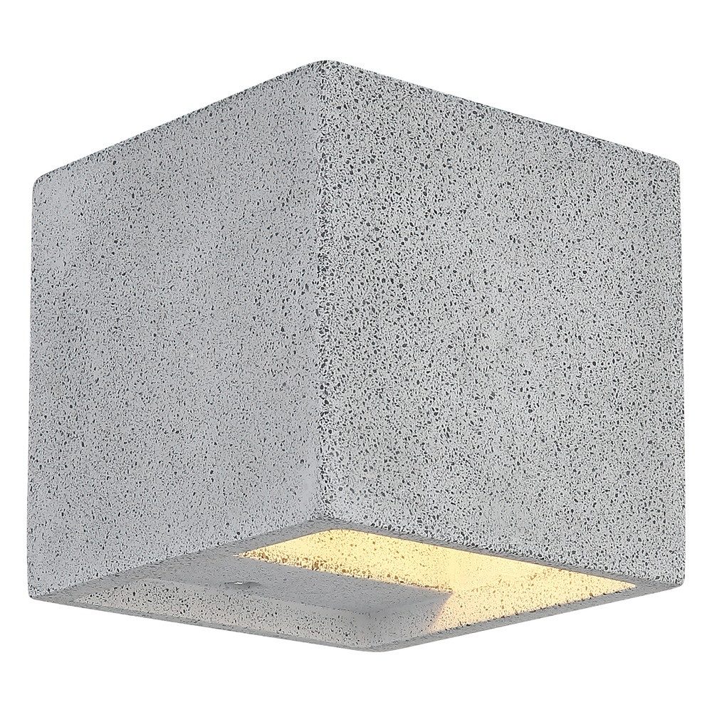 GLOBO LIGHTING Außen-Wandleuchte, Leuchtmittel nicht inklusive, Außenwandleuchte Wandleuchte Außenleuchte Up & Down Aluminium B 12 cm