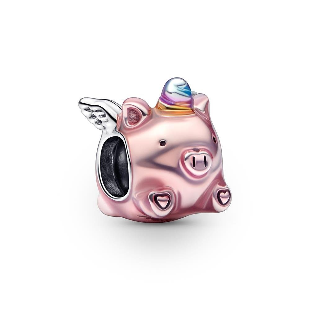 Bead PANDORA Charm Fliegendes Einhorn Schwein aus 925er Silber