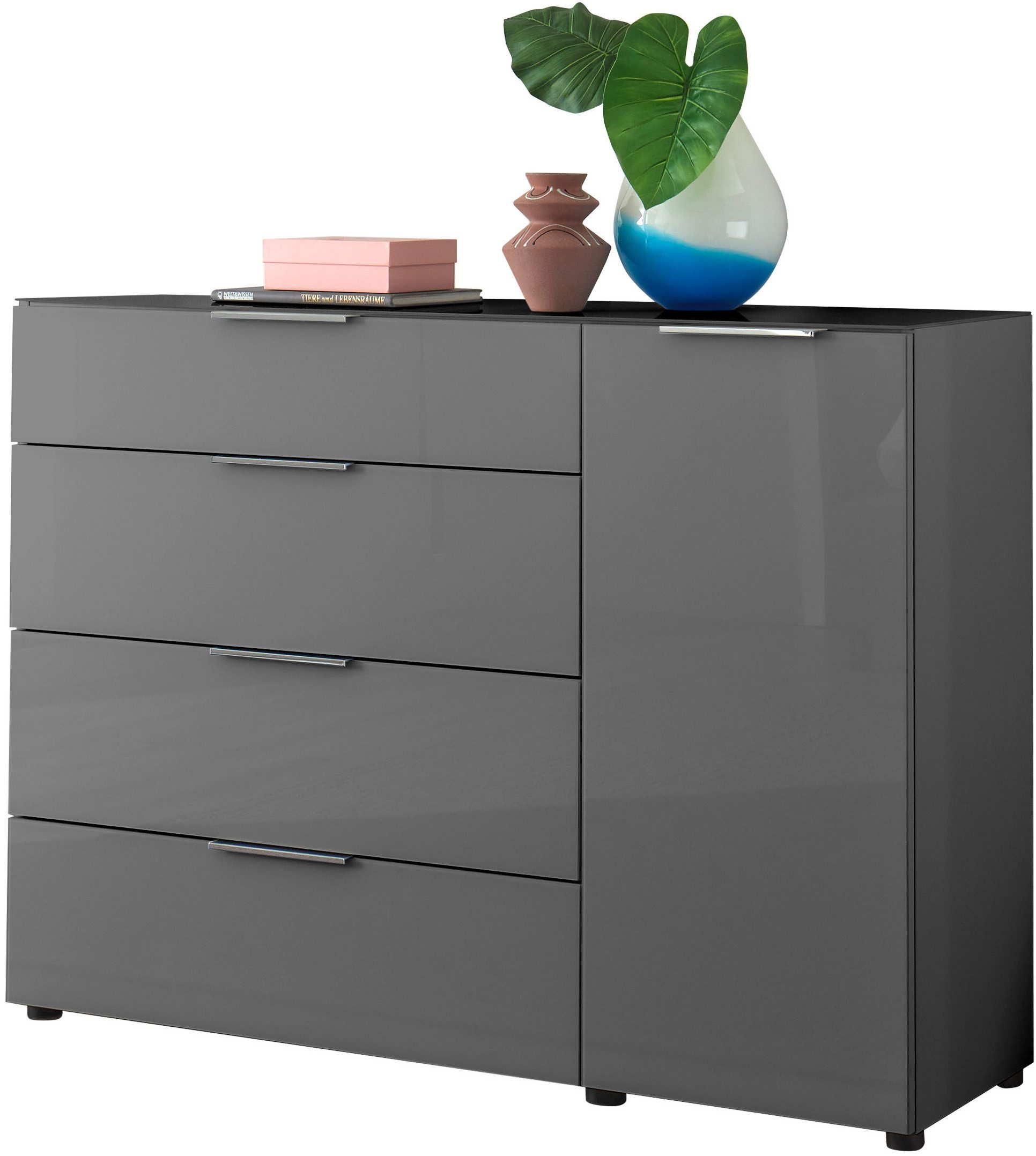 HBZ Kommode Santorin, BxHxT 135x99x40 cm (1 St), Breite 135cm, Softclose für Türen und Schubkästen, Melaminbeschichtung