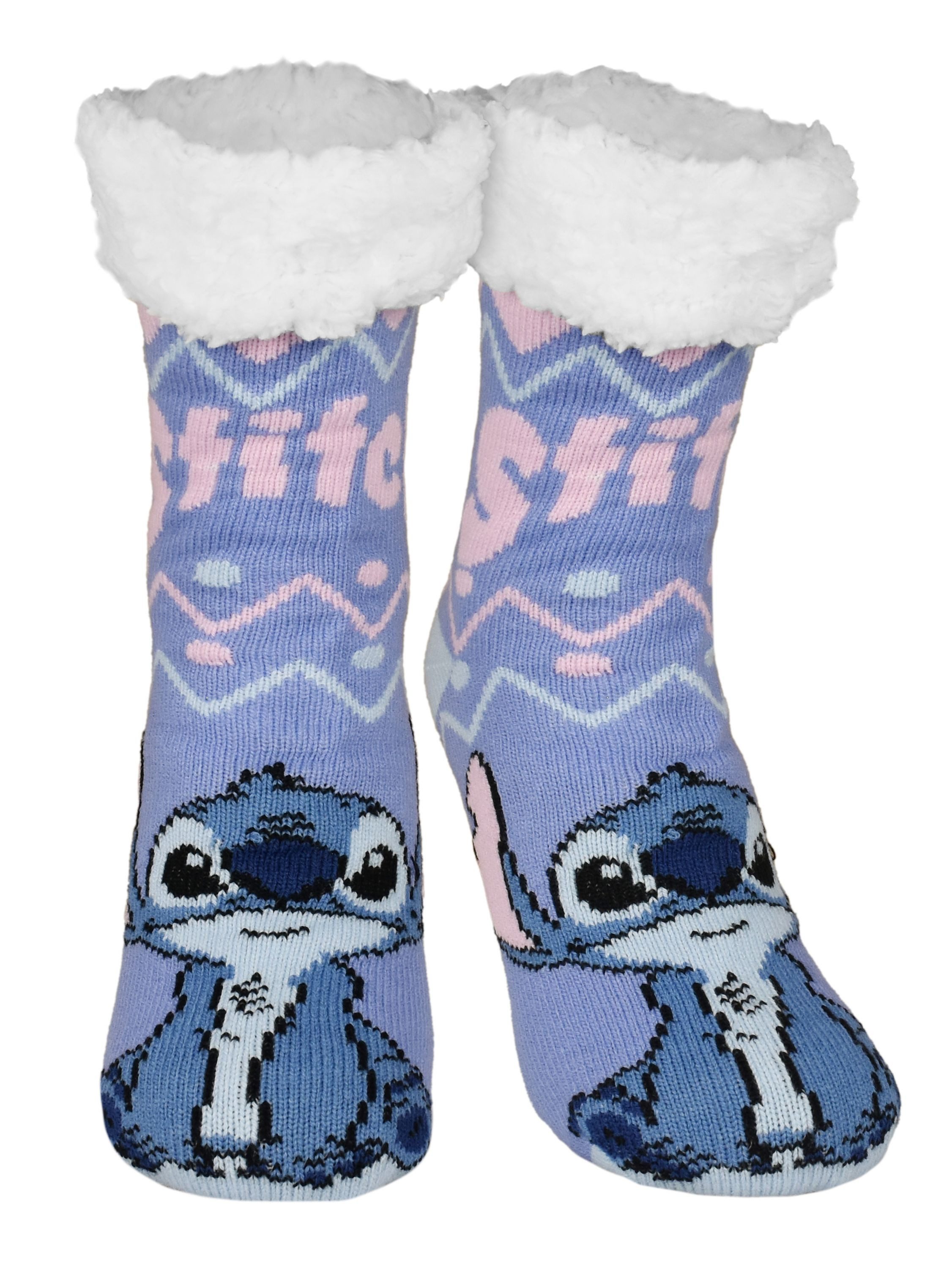 United Labels® Haussocken Disney Lilo & Stitch Hüttensocken Haussocken Kuschelsocken Socken