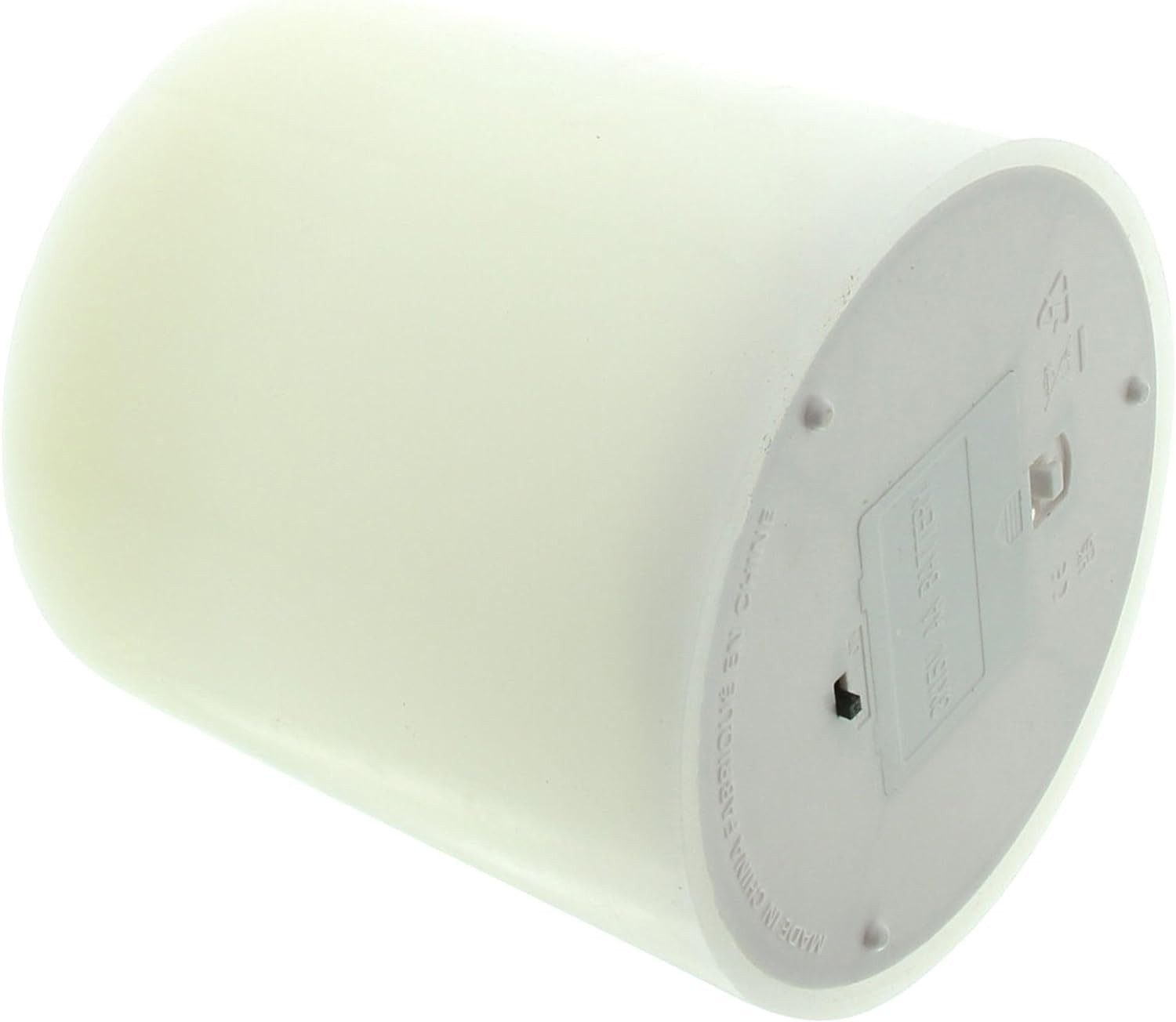 Dekoleidenschaft LED-Kerze 3 Docht Kerze "Classic" aus Echtwachs in creme Ø 15x18 cm Stumpenkerze, große Wachskerze mit Timer, Mehrdochtkerze, flammenlos flackernd