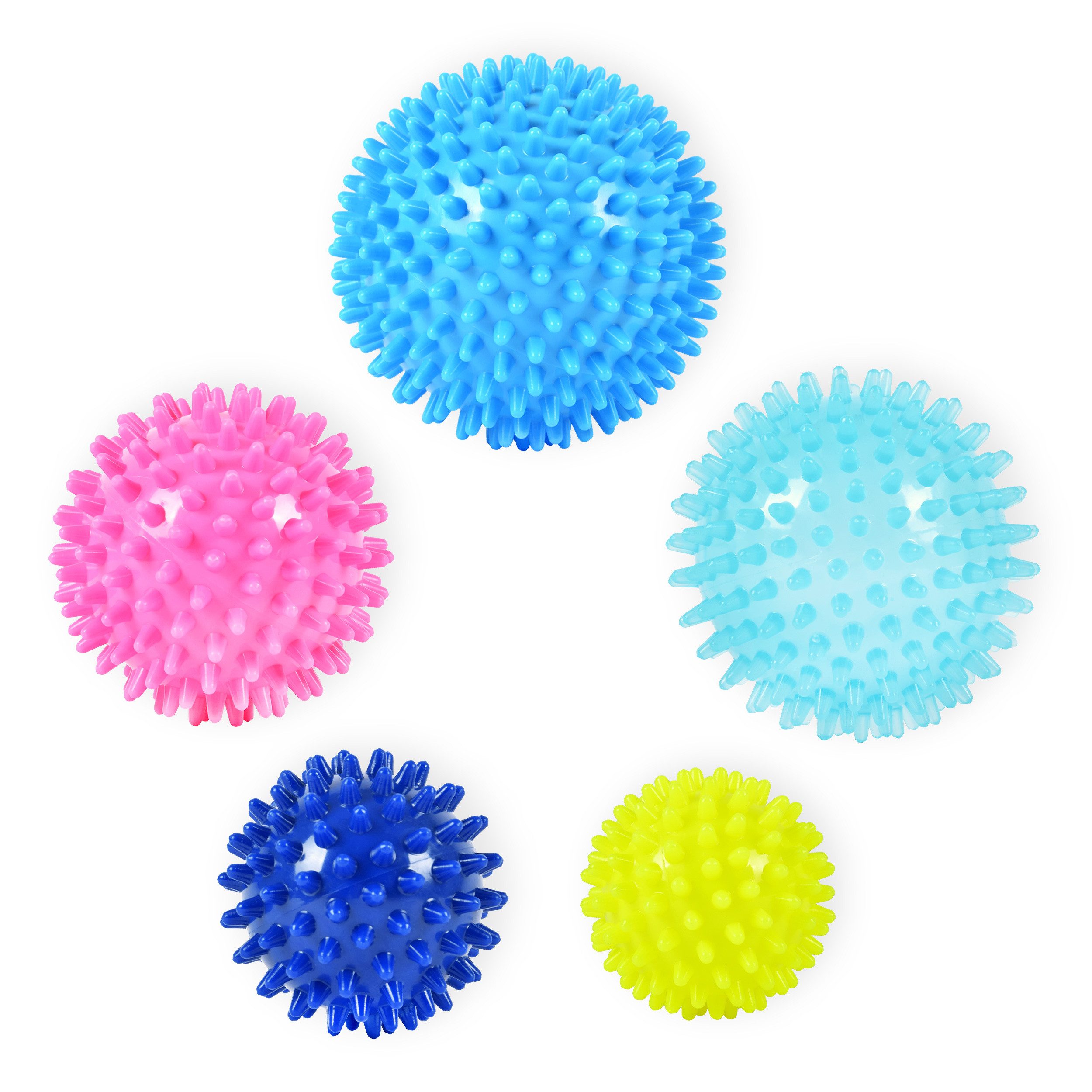 MSports® Gymnastikball Massageball 5er Set Igelball