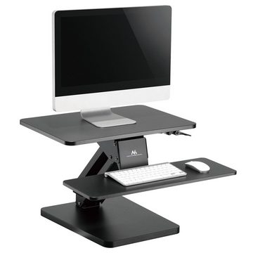 Maclean Schreibtischaufsatz MC-882, Höhenverstellbar [160 bis 445mm]; mit 2 Etagen für Monitor, Laptop