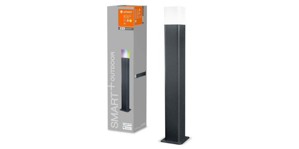 Ledvance LED Gartenleuchte WiFi SMART+ 50cm Wegeleuchte RGB Google Alexa Standleuchte, LED fest integriert, Farbwechsel, RGB, Dimmbar, Einfache Montage, Farbwechsel, RGB