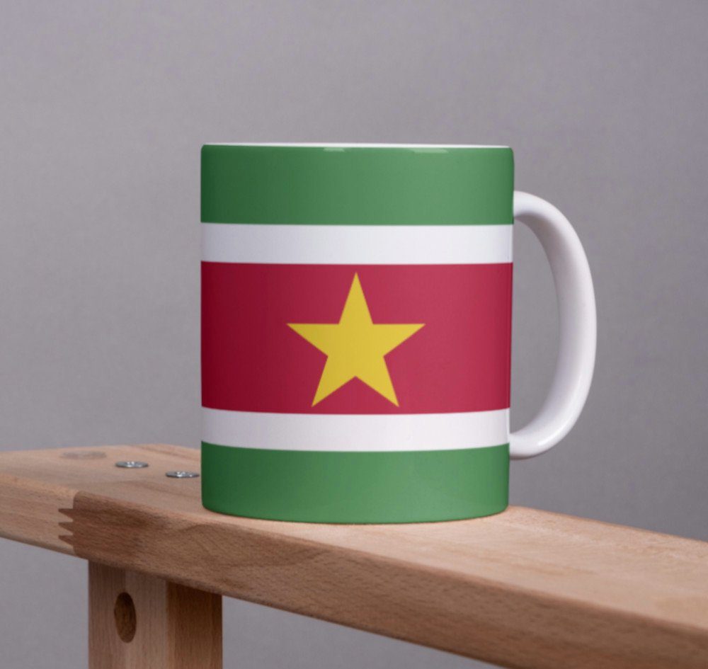 Tinisu Tasse Suriname Tasse Flagge Pot Kaffeetasse National Becher Kaffee Cup Büro