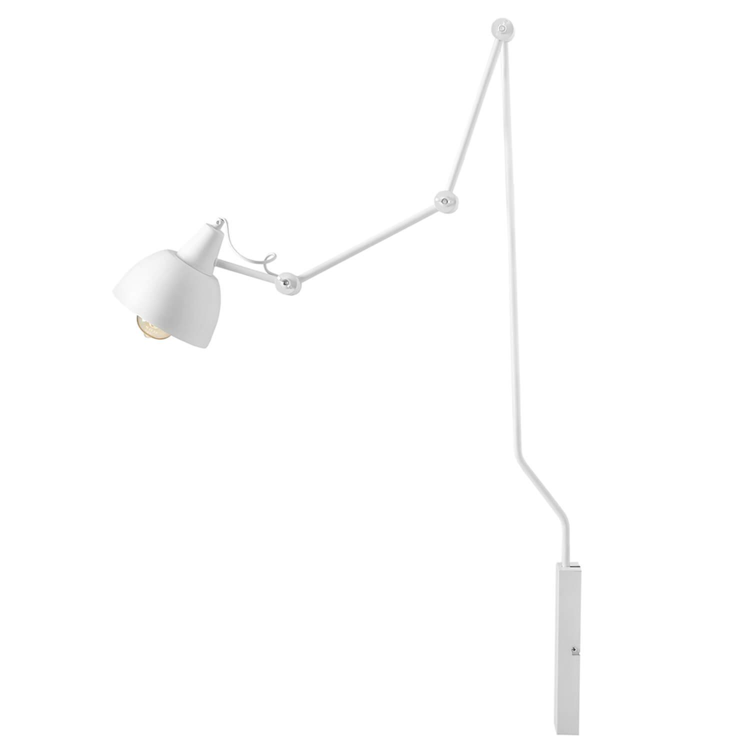 Licht-Erlebnisse Wandleuchte AIDA, ohne Leuchtmittel, Wandleuchte Weiß Modern Design Leseleuchte Wand