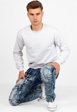 Kosmo Lupo 5-Pocket-Jeans Auffällige Herren Hose BA-KM8004 mit Nieten und Ziernähten