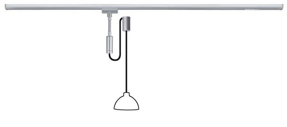 Paulmann Deckenleuchten Paulmann URail Allround Pendant Basic max1000W Chrom  matt 230V Metall, Paulmann URail Allround Pendant Basic max1000W Chrom matt  230V Metall