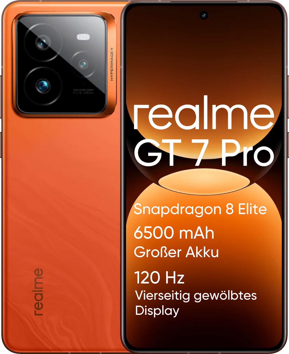 Realme Realme GT7 PRO 5G Handy, 12+256GB, Snapdragon® 8 Elite Chip, Android Smartphone (17,98 cm/6.78 Zoll, 256 GB Speicherplatz, 50 MP Kamera)