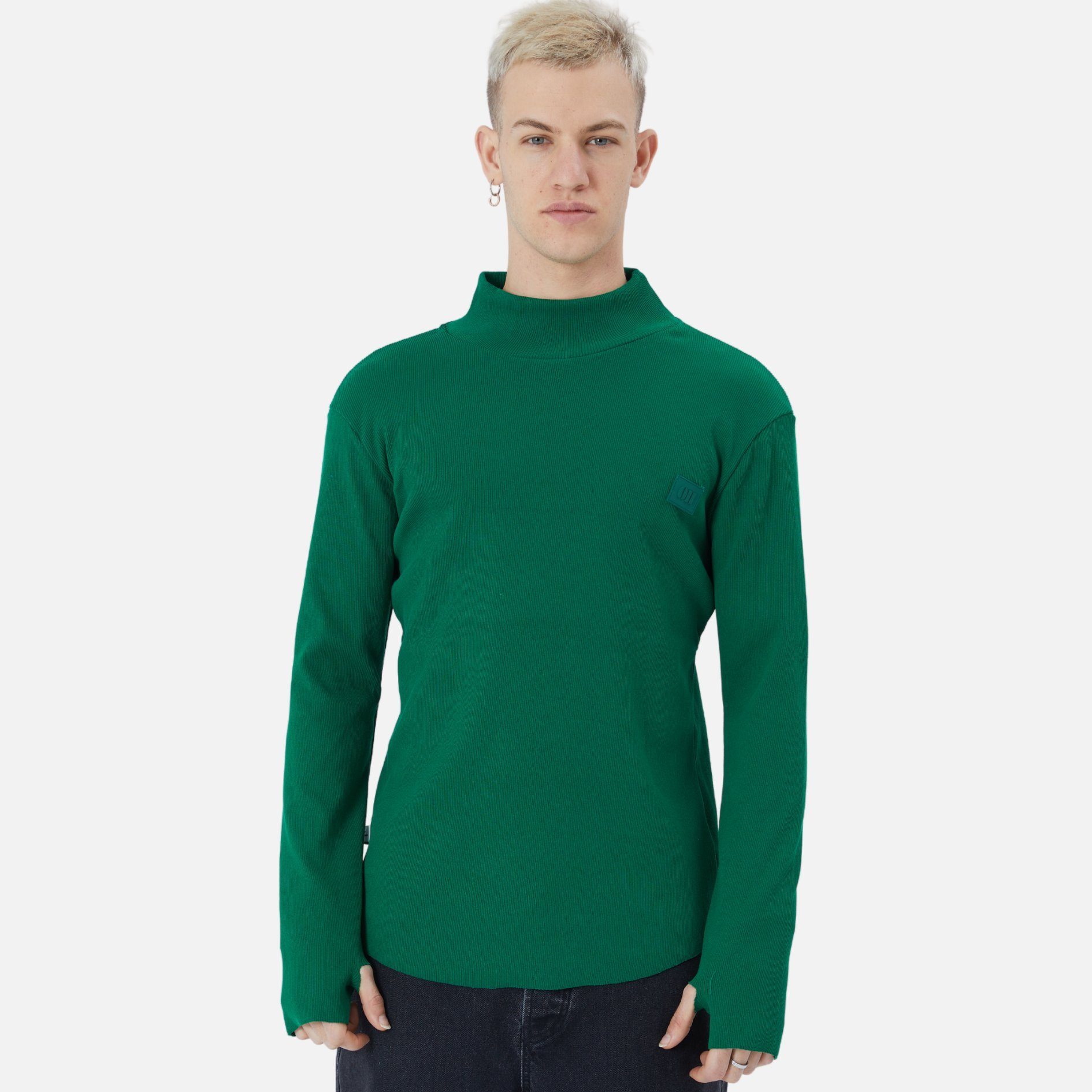 COFI Casuals Sweatshirt Herren Rundhals Sweatshirt Regular Fit Pullover Dunkelgrün