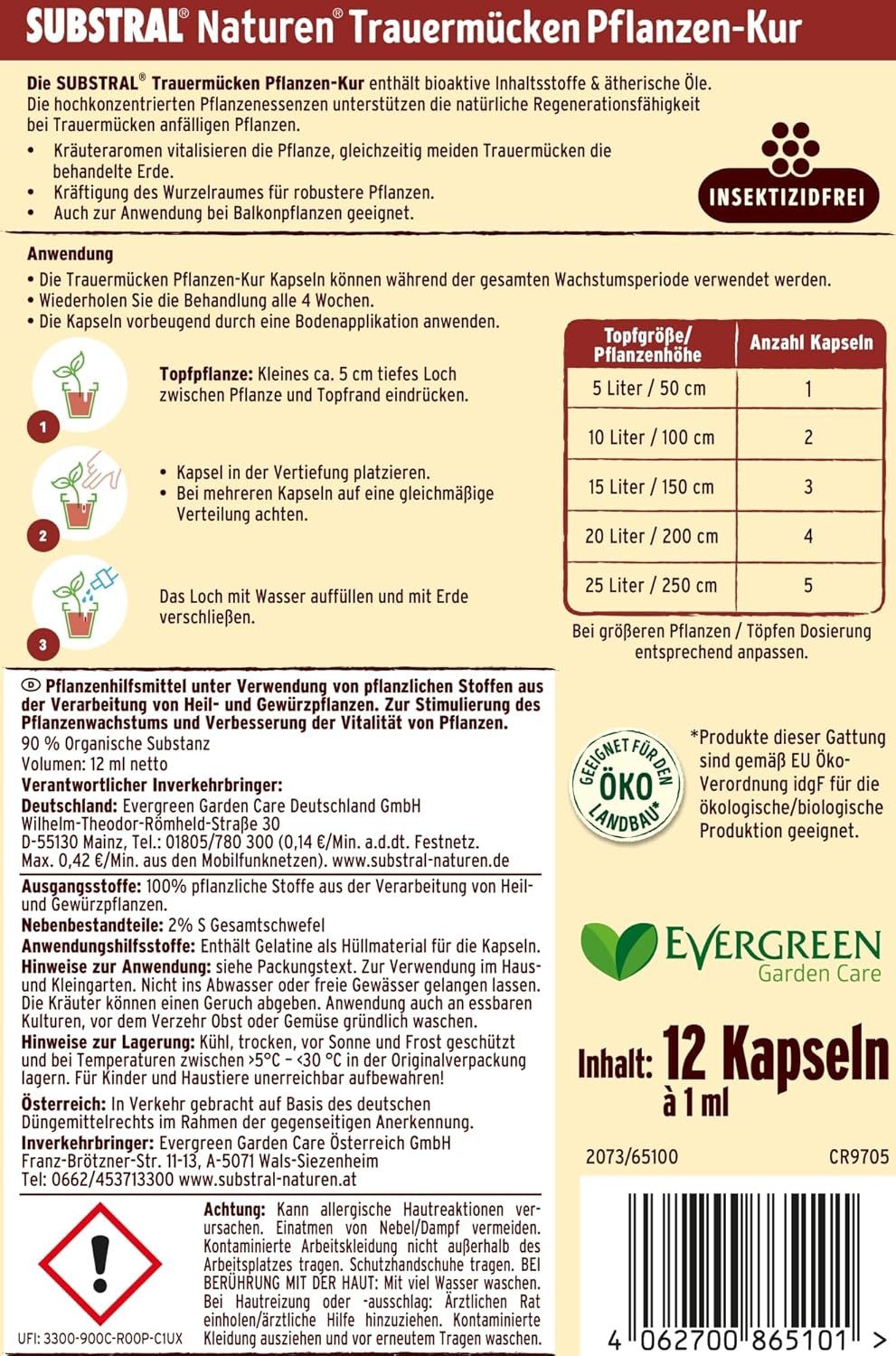 Evergreen Pflanzenstärkungsmittel Substral Naturen Trauermückenfreie Pflanz günstig online kaufen